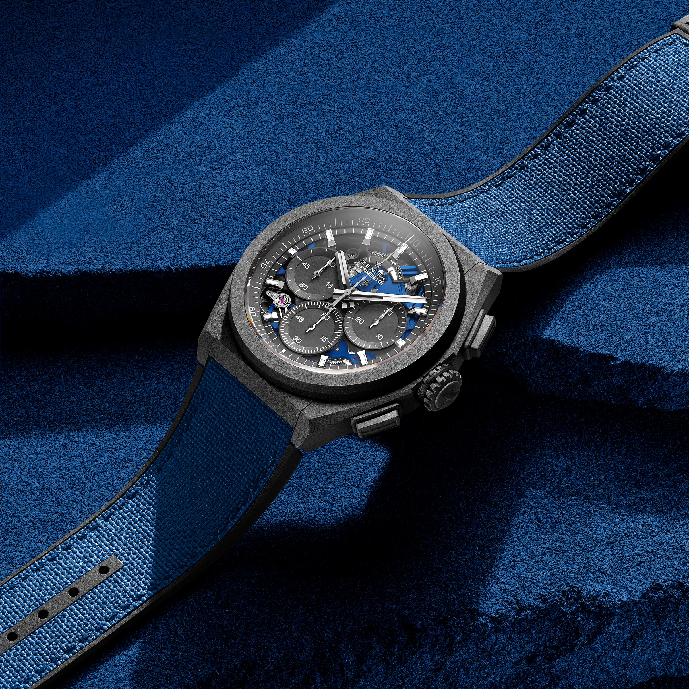 Zenith Defy Titanium Automatic Skeleton Watch - 44mm Blue Dial | Replica - Image 3