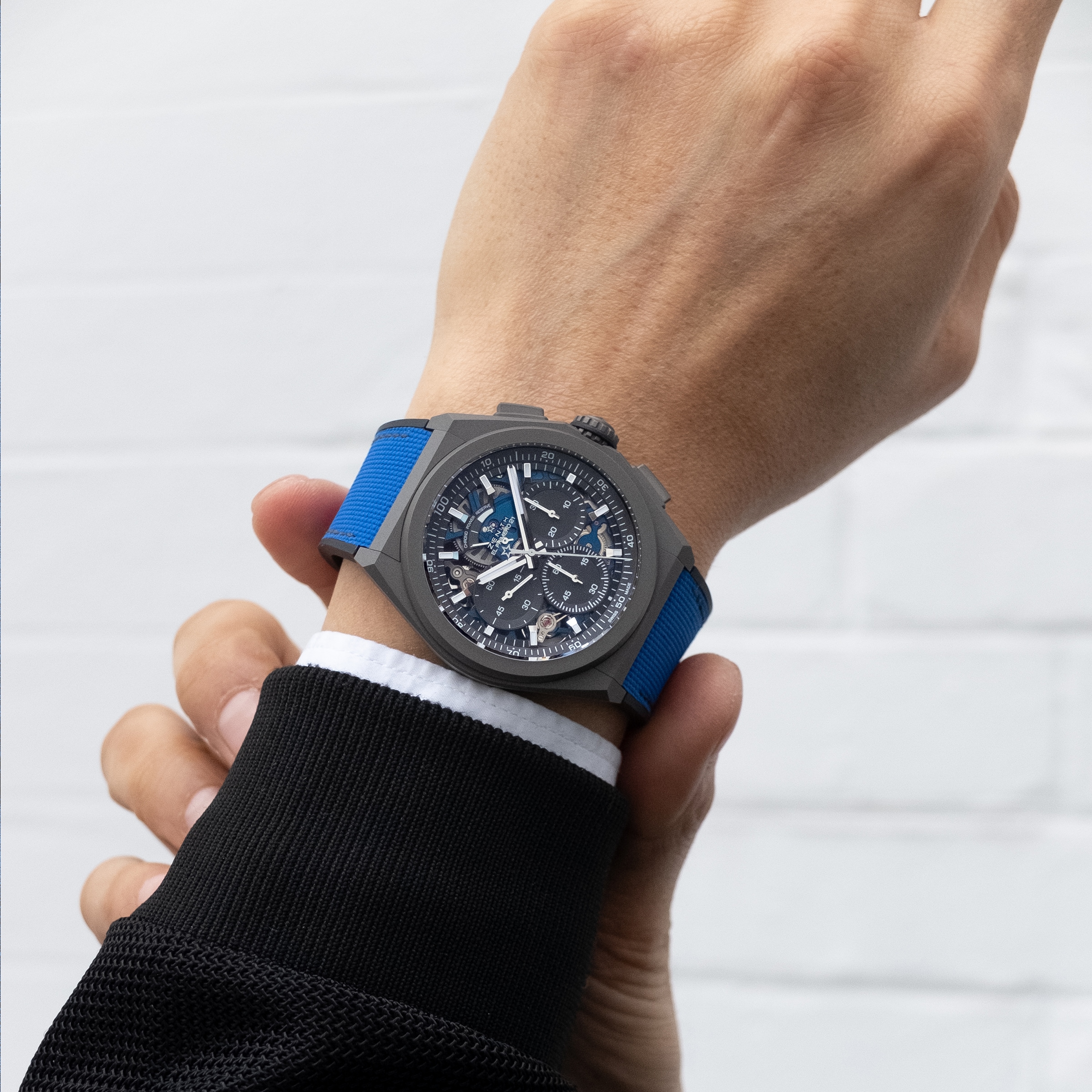 Zenith Defy Titanium Automatic Skeleton Watch - 44mm Blue Dial | Replica - Image 4