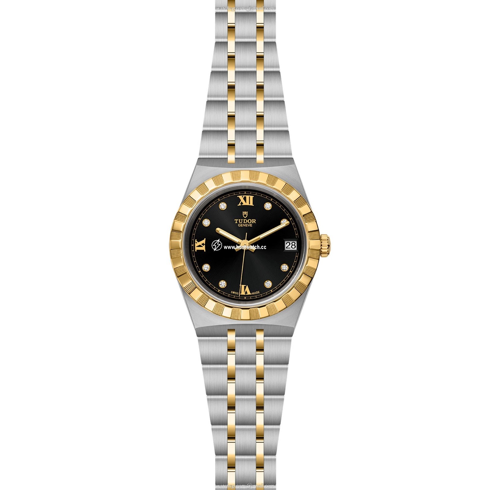 Tudor Royal M28403-0005 Automatic Watch | 34mm Black Dial | Steel & Gold - Image 2