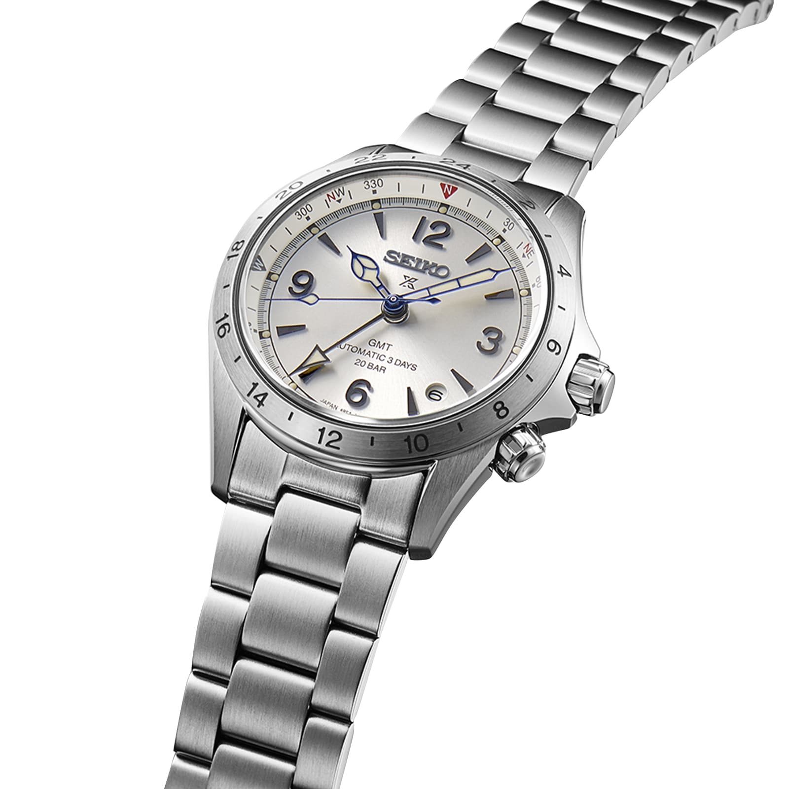 Seiko Alpinist SPB409J1 Automatic Silver Watch | 39.5mm Stainless Steel - Image 3