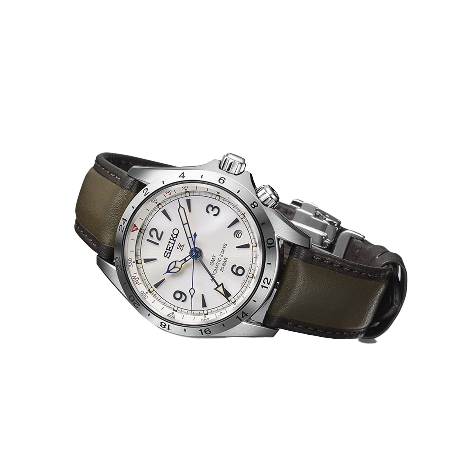 Seiko Alpinist SPB409J1 Automatic Silver Watch | 39.5mm Stainless Steel - Image 4