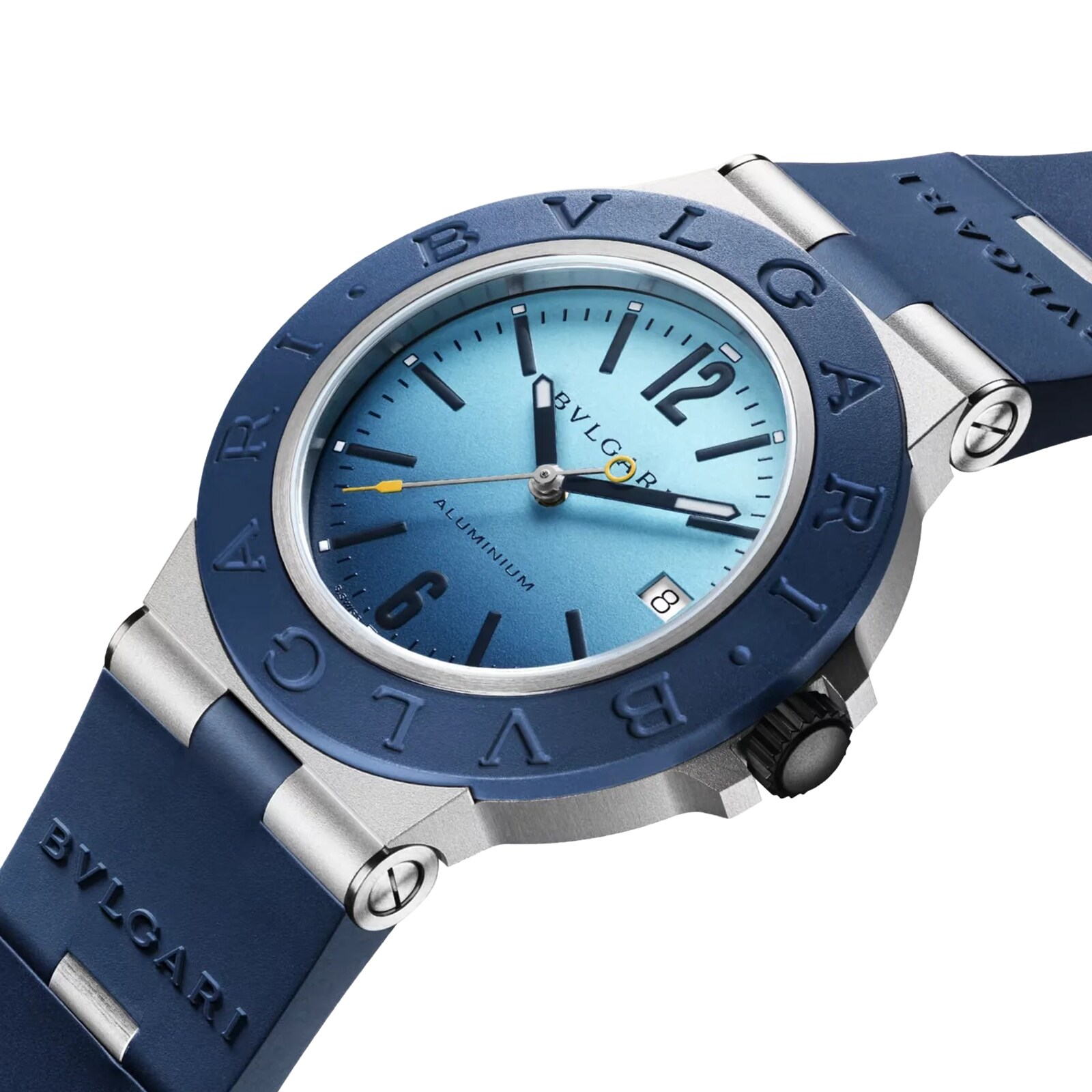 Bvlgari Aluminium Automatic Blue Watch - 40mm - 100m Water Resistant - Image 4