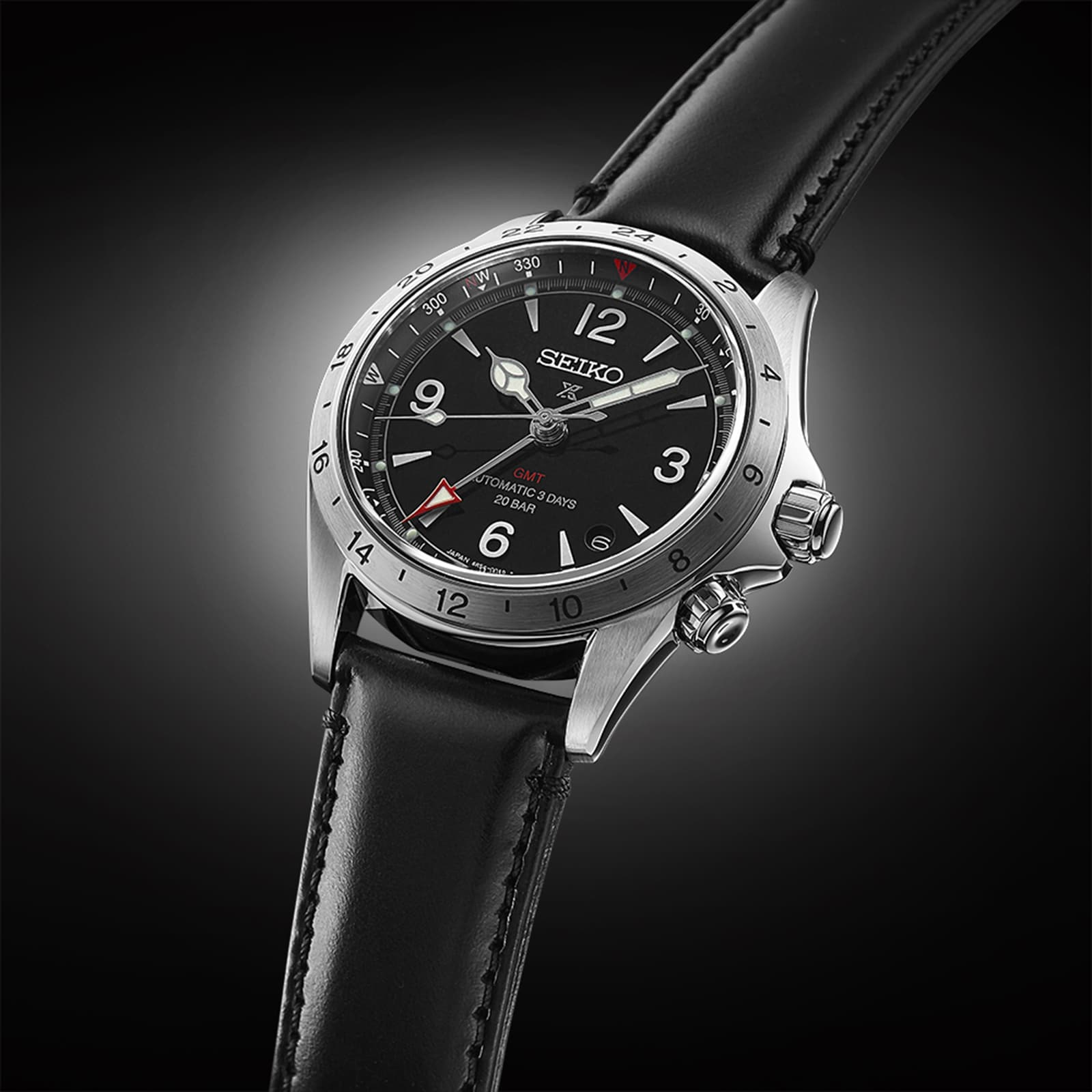 Seiko Alpinist SPB379J1 Automatic Watch - Black Dial - Stainless Steel - Image 3
