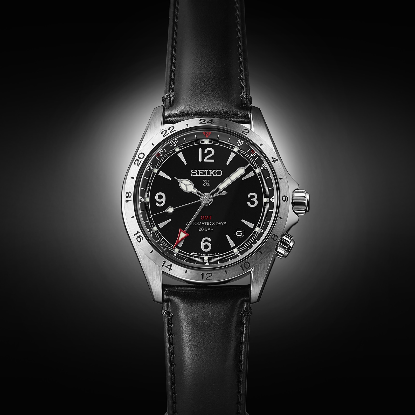 Seiko Alpinist SPB379J1 Automatic Watch - Black Dial - Stainless Steel - Image 4
