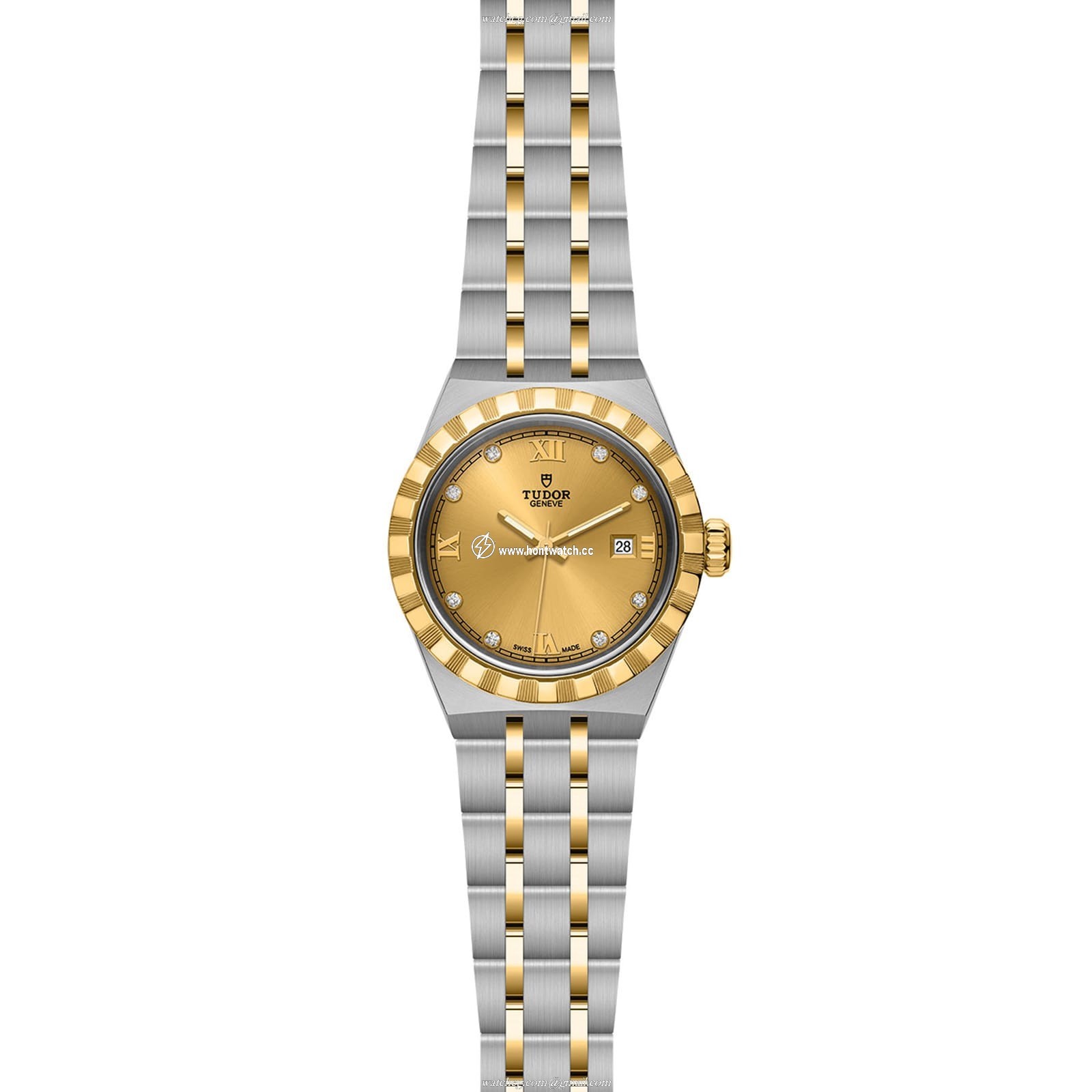 Tudor Royal 28mm Automatic Watch - Champagne Dial - Stainless Steel & Gold - Image 2