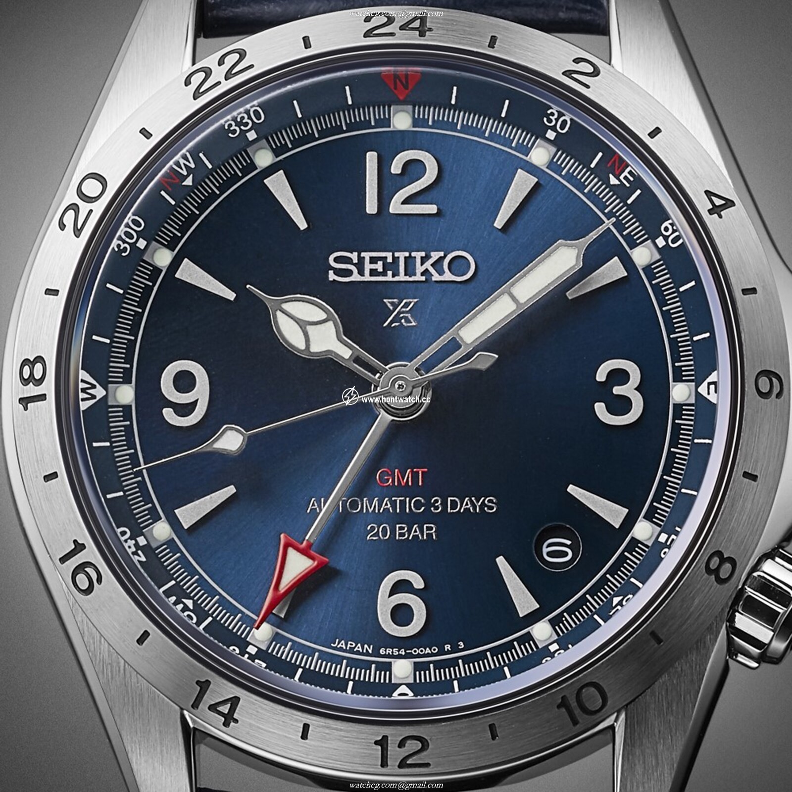 Seiko Alpinist SPB377J1 Automatic GMT Watch - Blue Dial - 39.5mm Stainless Steel - Image 2