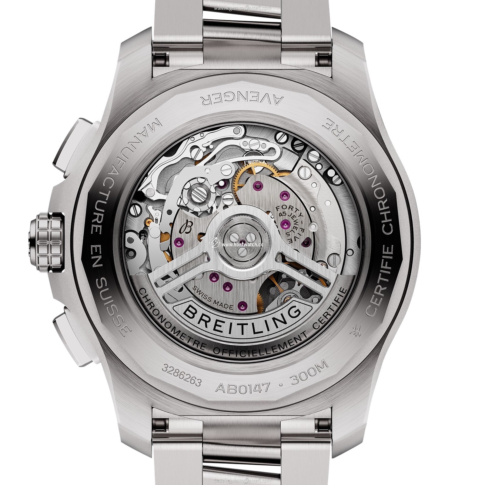Breitling Avenger Automatic Watch - 44mm Stainless Steel - Beige Dial - Image 2