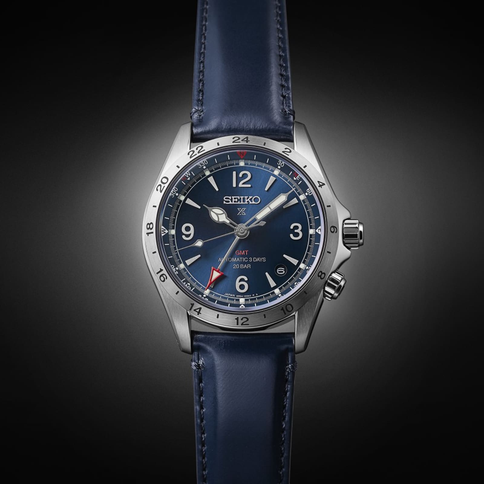 Seiko Alpinist SPB377J1 Automatic GMT Watch - Blue Dial - 39.5mm Stainless Steel - Image 4
