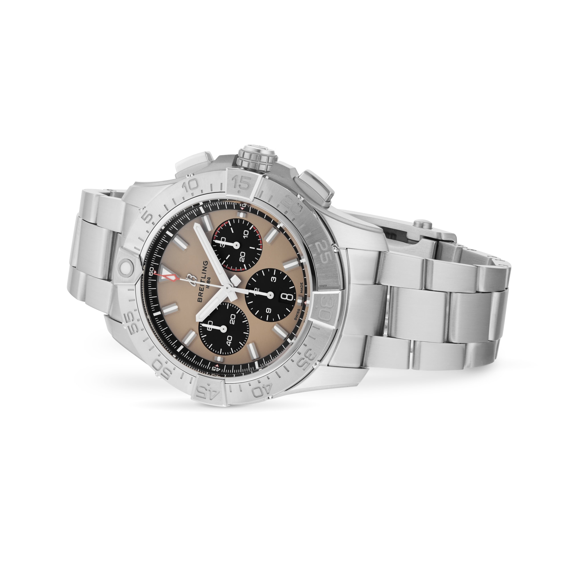 Breitling Avenger Automatic Watch - 44mm Stainless Steel - Beige Dial - Image 3