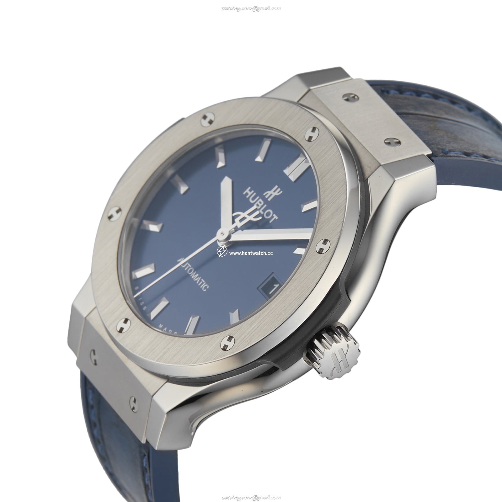Hublot Classic Fusion 38mm Titanium Automatic Blue Dial Watch | Pre-Owned - Image 2