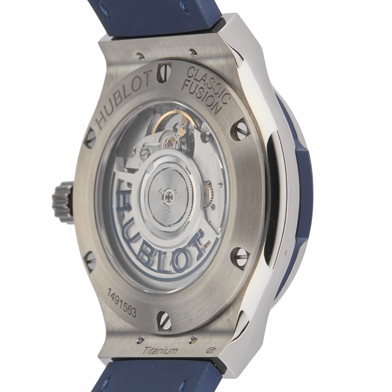 Hublot Classic Fusion 38mm Titanium Automatic Blue Dial Watch | Pre-Owned - Image 4