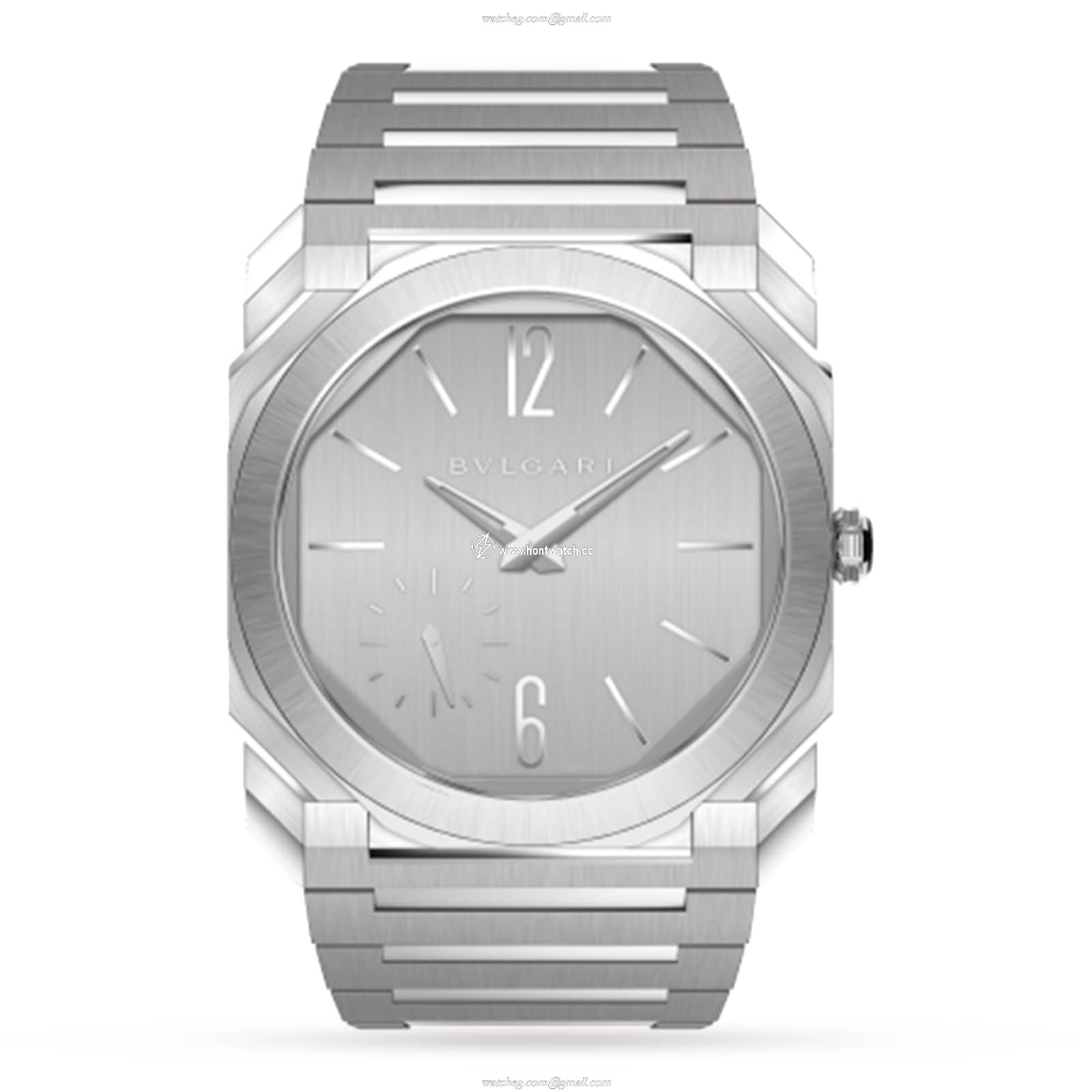 Bvlgari Octo 103464 Automatic Grey Dial Watch - 40mm Stainless Steel - Image 2