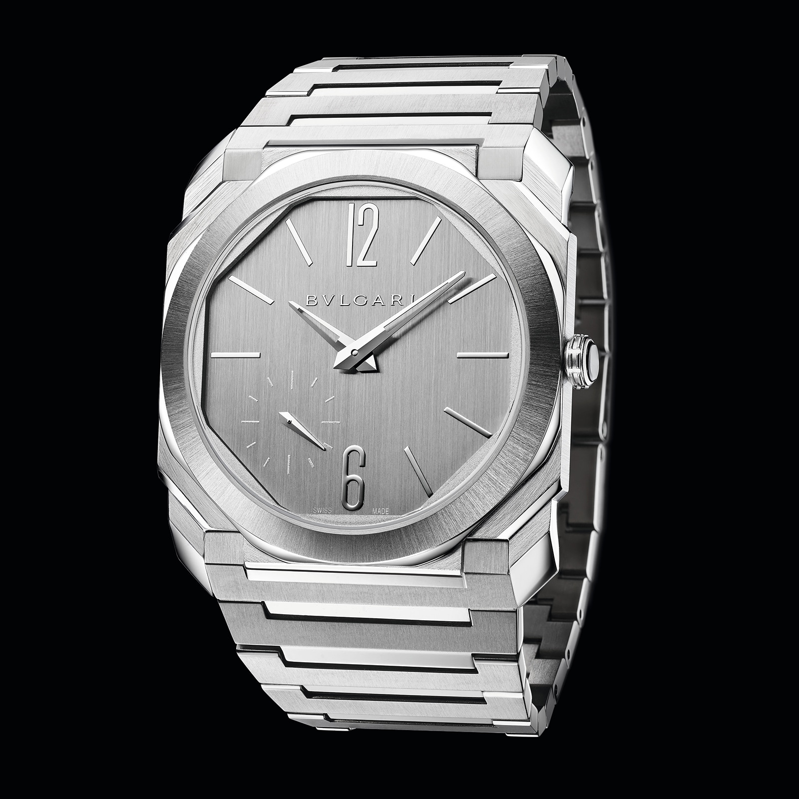 Bvlgari Octo 103464 Automatic Grey Dial Watch - 40mm Stainless Steel - Image 3