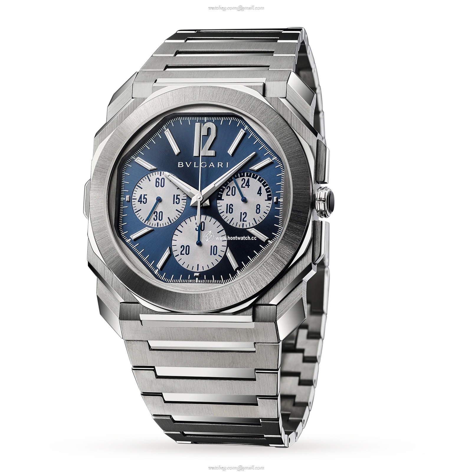 Bvlgari Octo 103467 Automatic Watch - 43mm Blue Dial - Stainless Steel - Image 2