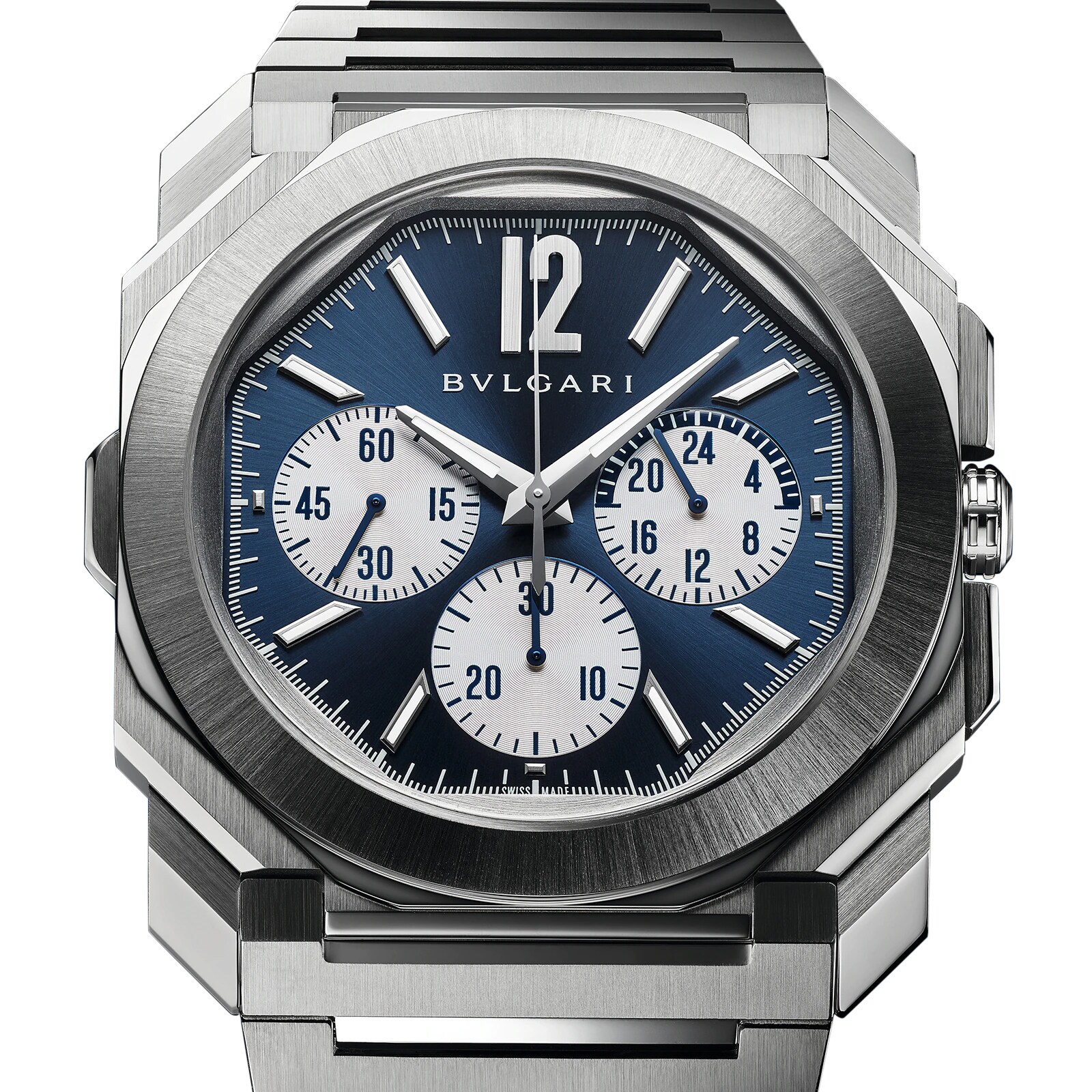 Bvlgari Octo 103467 Automatic Watch - 43mm Blue Dial - Stainless Steel - Image 3