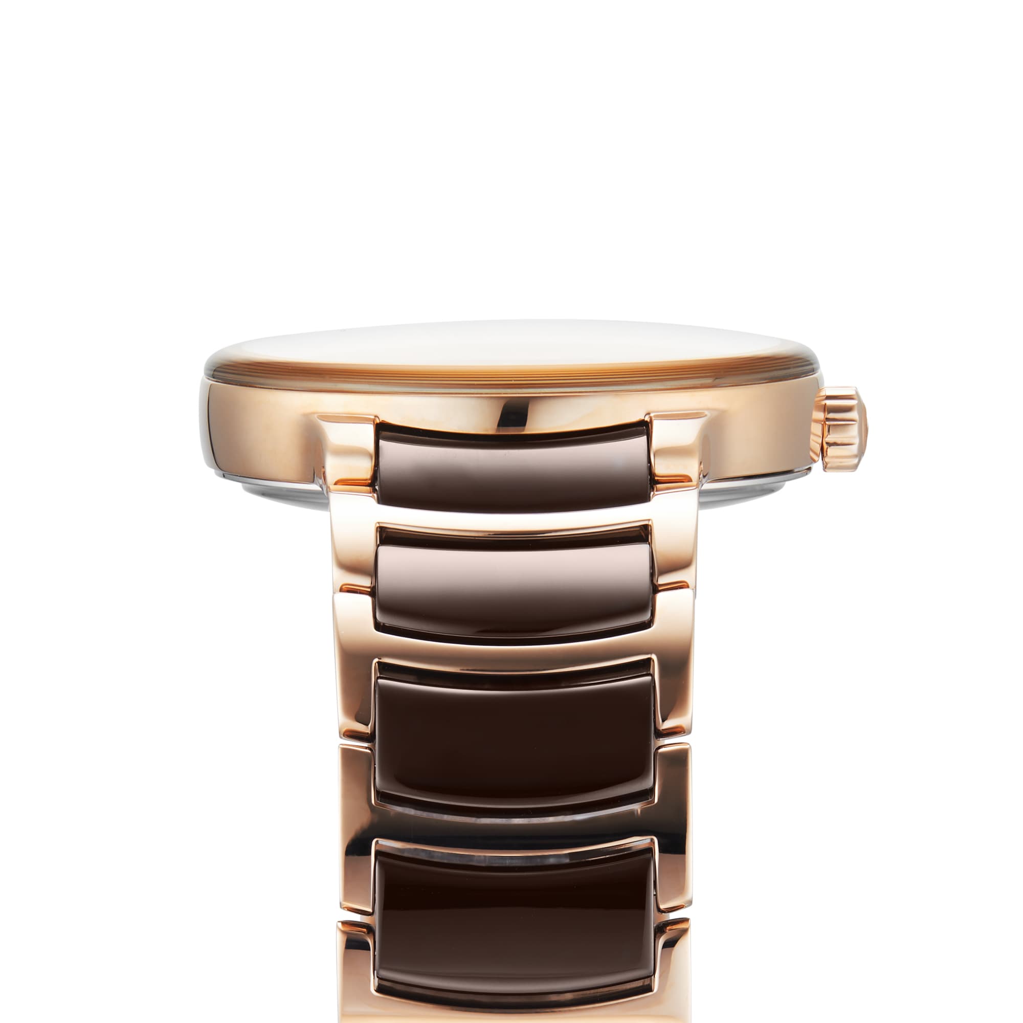 Rado Centrix R30017712 Automatic Watch - Brown Dial - Stainless Steel & Rose Gold PVD - Image 4