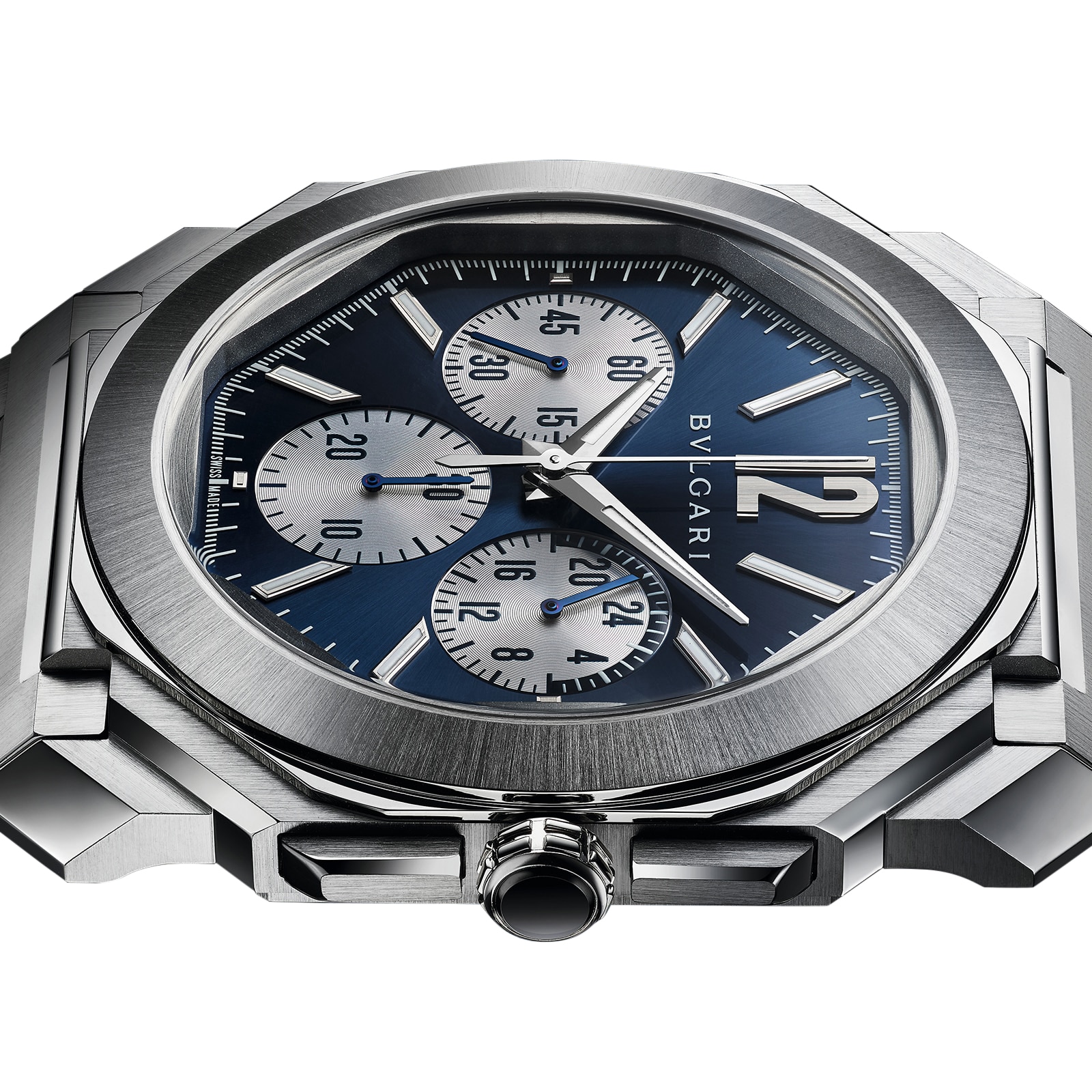 Bvlgari Octo 103467 Automatic Watch - 43mm Blue Dial - Stainless Steel - Image 4