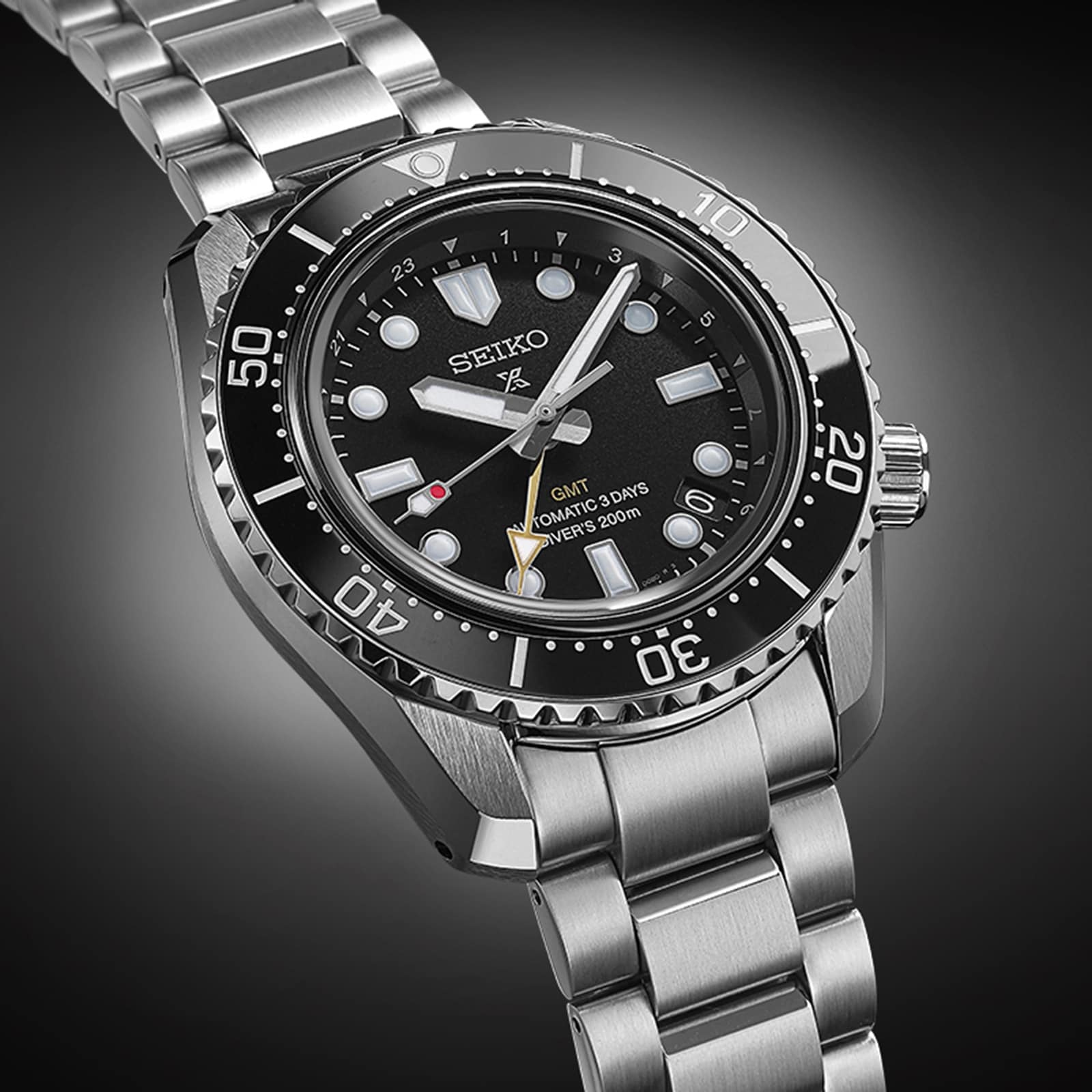 Seiko Prospex SPB383J1 Automatic Diver GMT Watch - 42mm Black Dial - Image 3