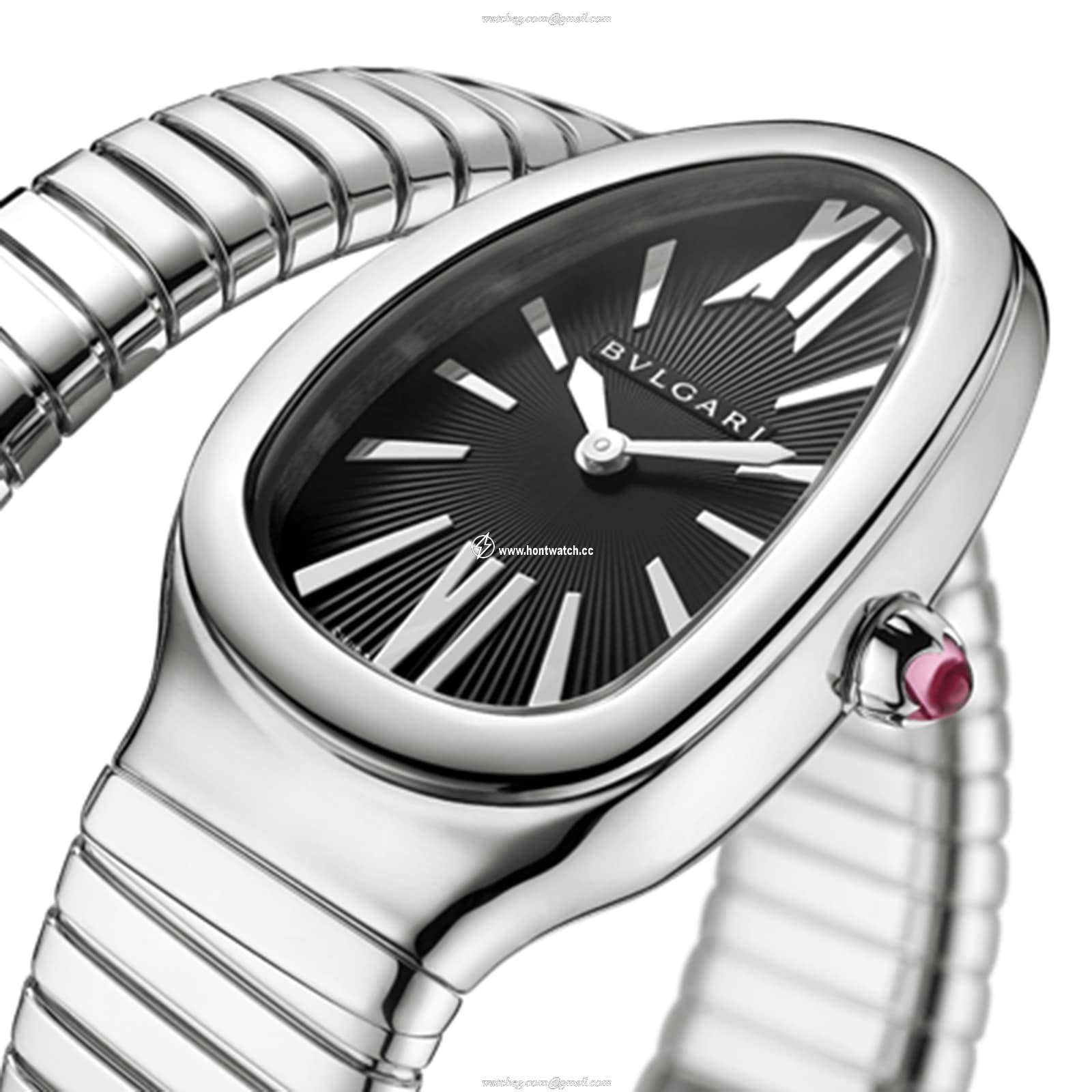Bvlgari Serpenti 102826 Replica Watch | 35mm Stainless Steel Quartz Black Dial - Image 2