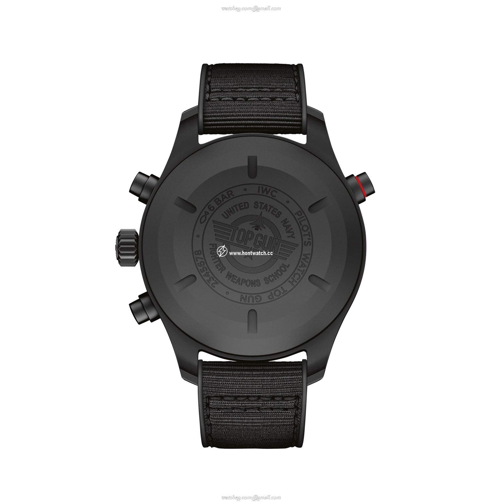 IWC Pilot IW371815 Automatic Black Ceramic 44mm Replica Watch - Image 2