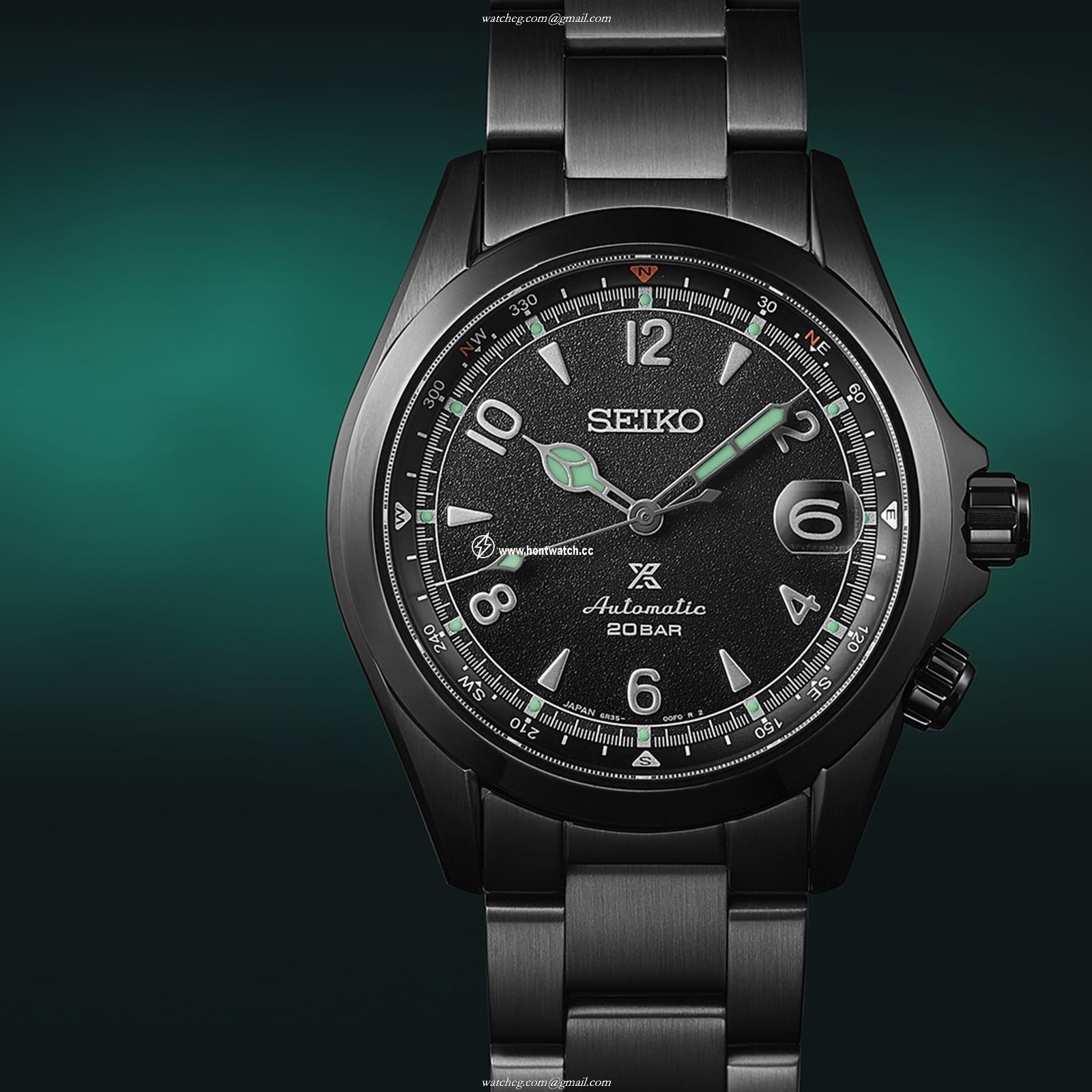 Seiko Alpinist SPB337J1 Automatic Black Dial - 39mm Stainless Steel - Image 2