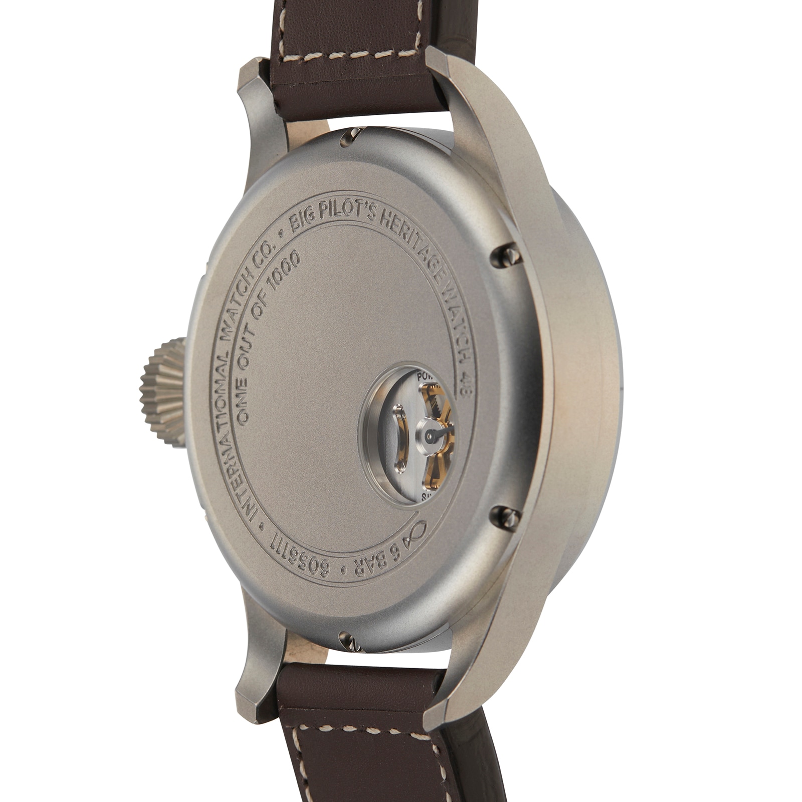IWC Pilot IW510301 Titanium 48mm Manual Winding Black Dial Replica Watch - Image 4