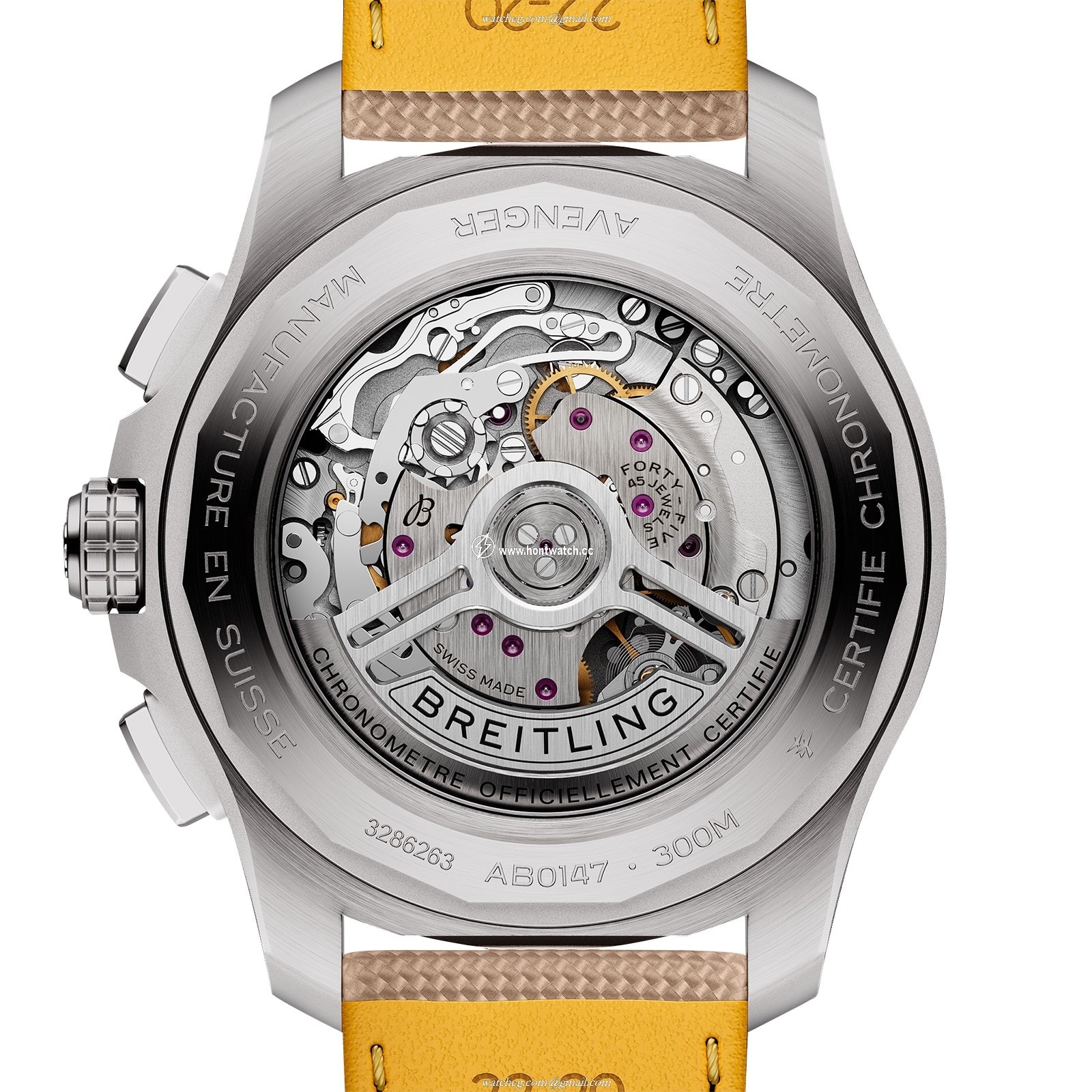 Breitling Avenger Automatic Watch - 44mm Stainless Steel - Beige Dial - Image 2