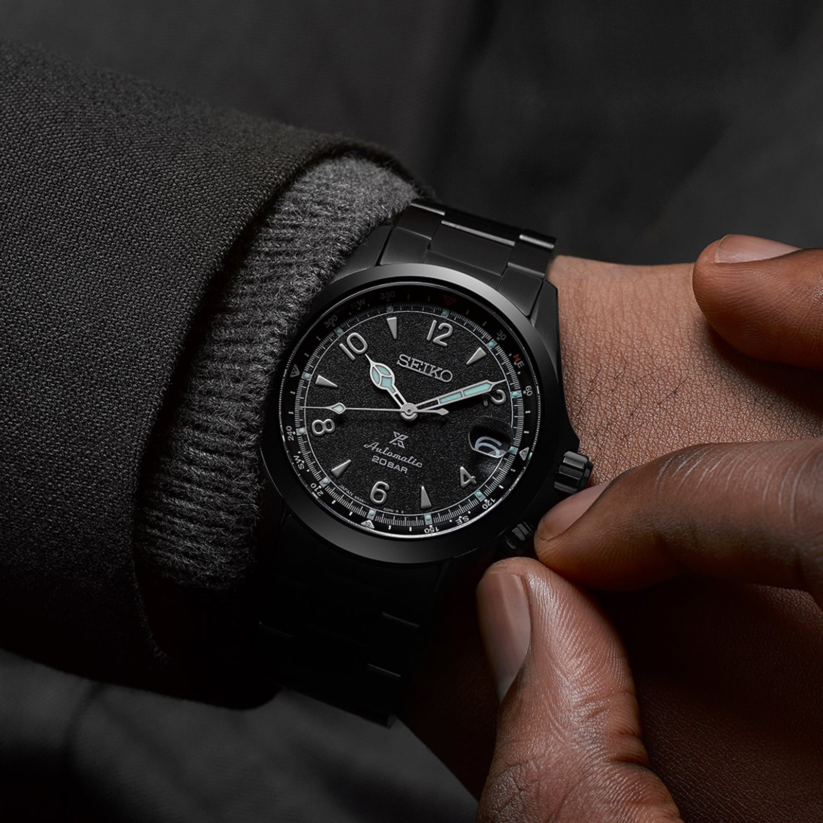 Seiko Alpinist SPB337J1 Automatic Black Dial - 39mm Stainless Steel - Image 3