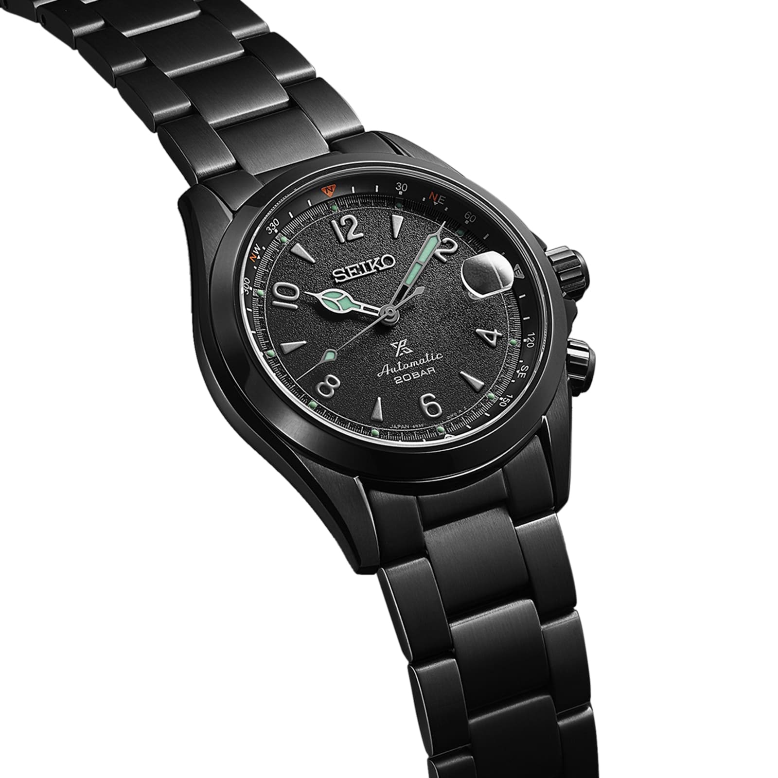 Seiko Alpinist SPB337J1 Automatic Black Dial - 39mm Stainless Steel - Image 4