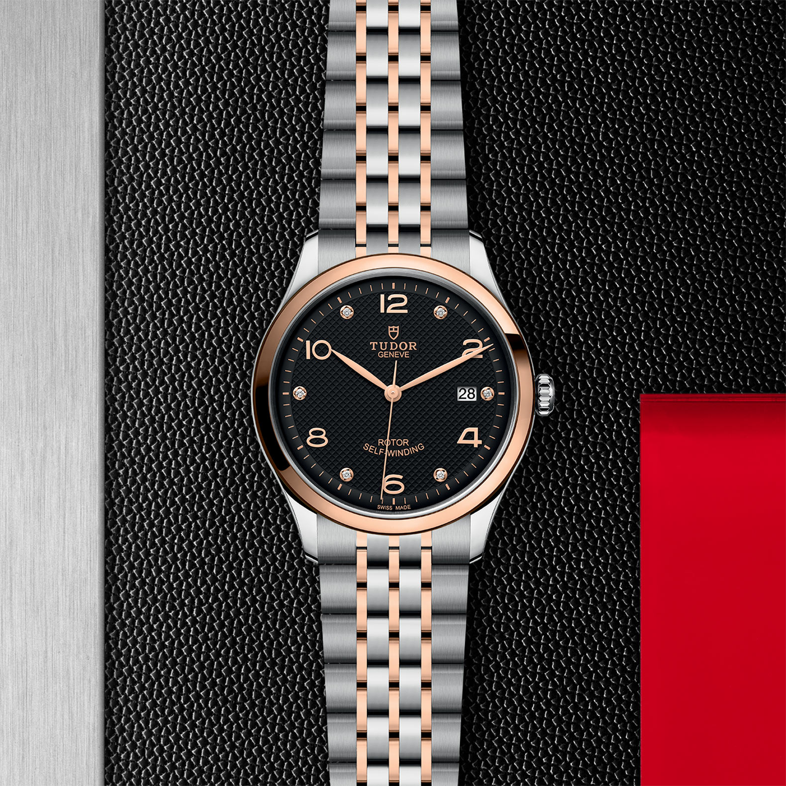Tudor 1926 M91551-0004 Automatic Watch - 39mm Black Dial - Steel & Gold - Image 4