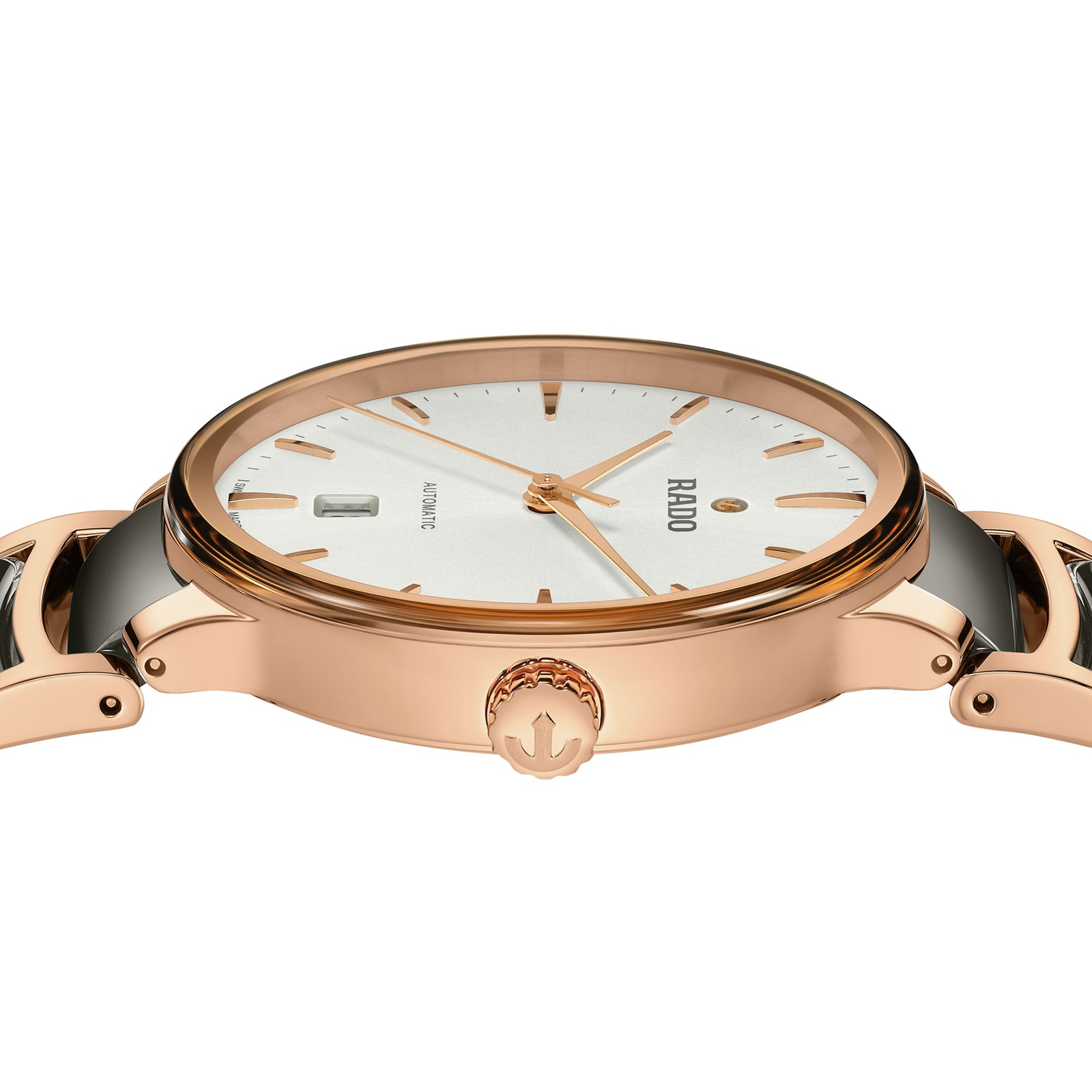 Rado Centrix R30017012 Automatic Watch - Silver Dial - 39.5mm Stainless Steel & Rose Gold - Image 3
