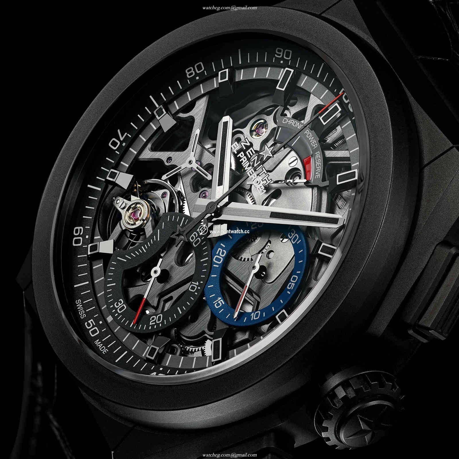 Zenith Defy El Primero 21 Ceramic Skeleton Automatic Watch - 44mm - Image 2
