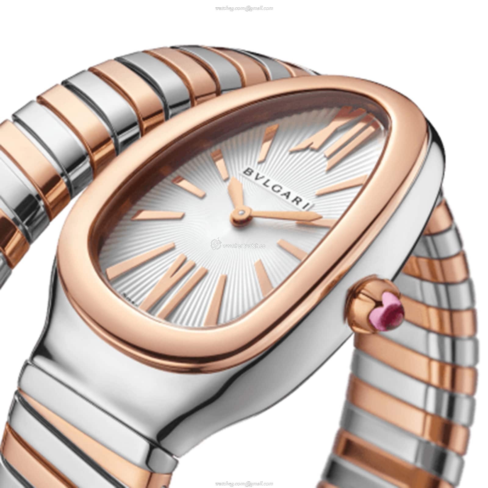 Bvlgari Serpenti 103708 | 35mm Silver Dial | Stainless Steel Quartz Watch - Image 2