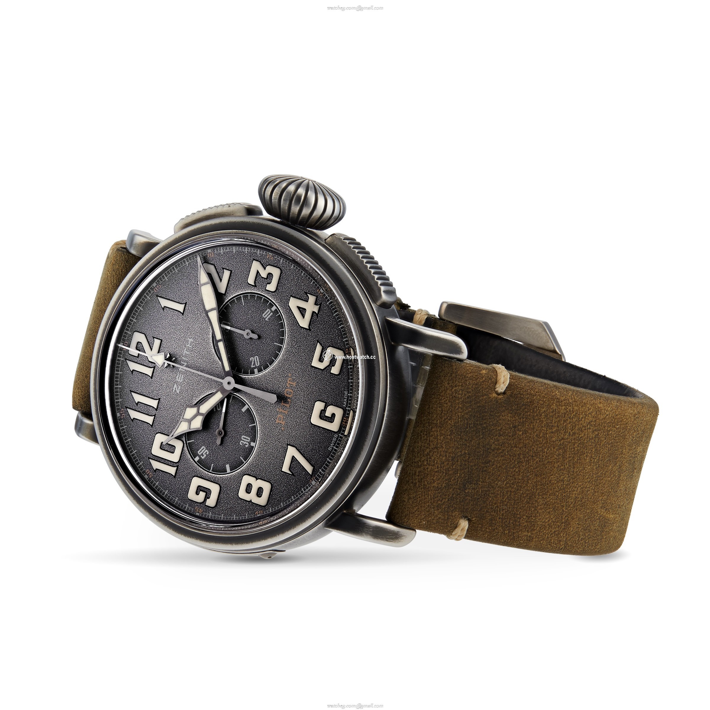 Zenith Pilot 112430406921C773 - 45mm Automatic Green Dial - Stainless Steel - Image 2