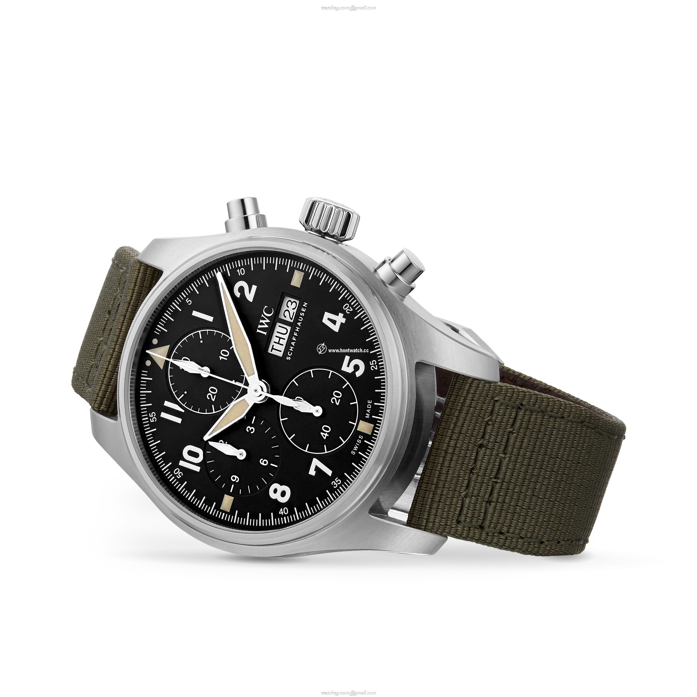 IWC Pilot IW387901 Automatic Chronograph - 41mm Stainless Steel Black Dial - Image 2