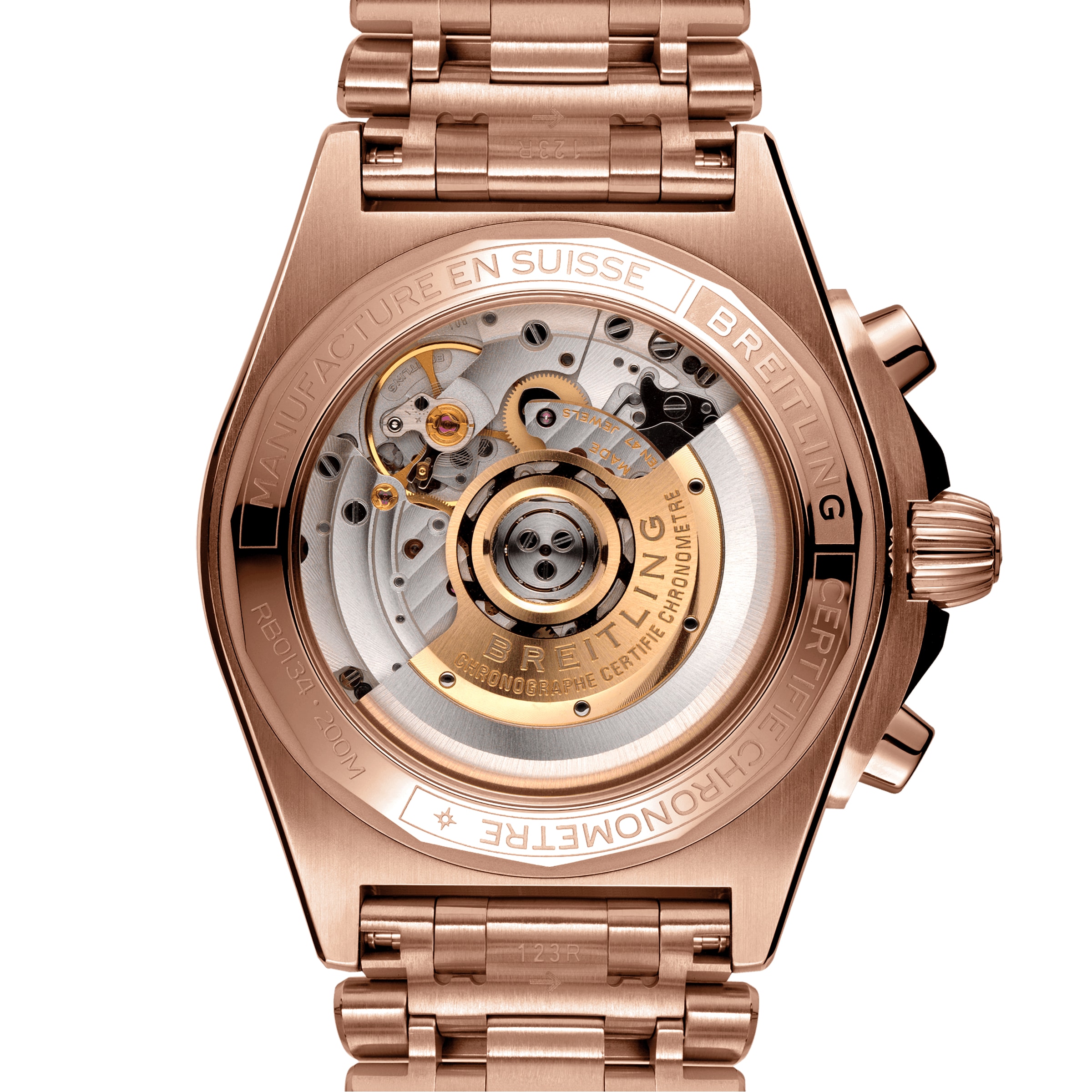 Breitling Chronomat RB0134101B1R1 | 18ct Rose Gold Automatic Grey Watch - Image 3