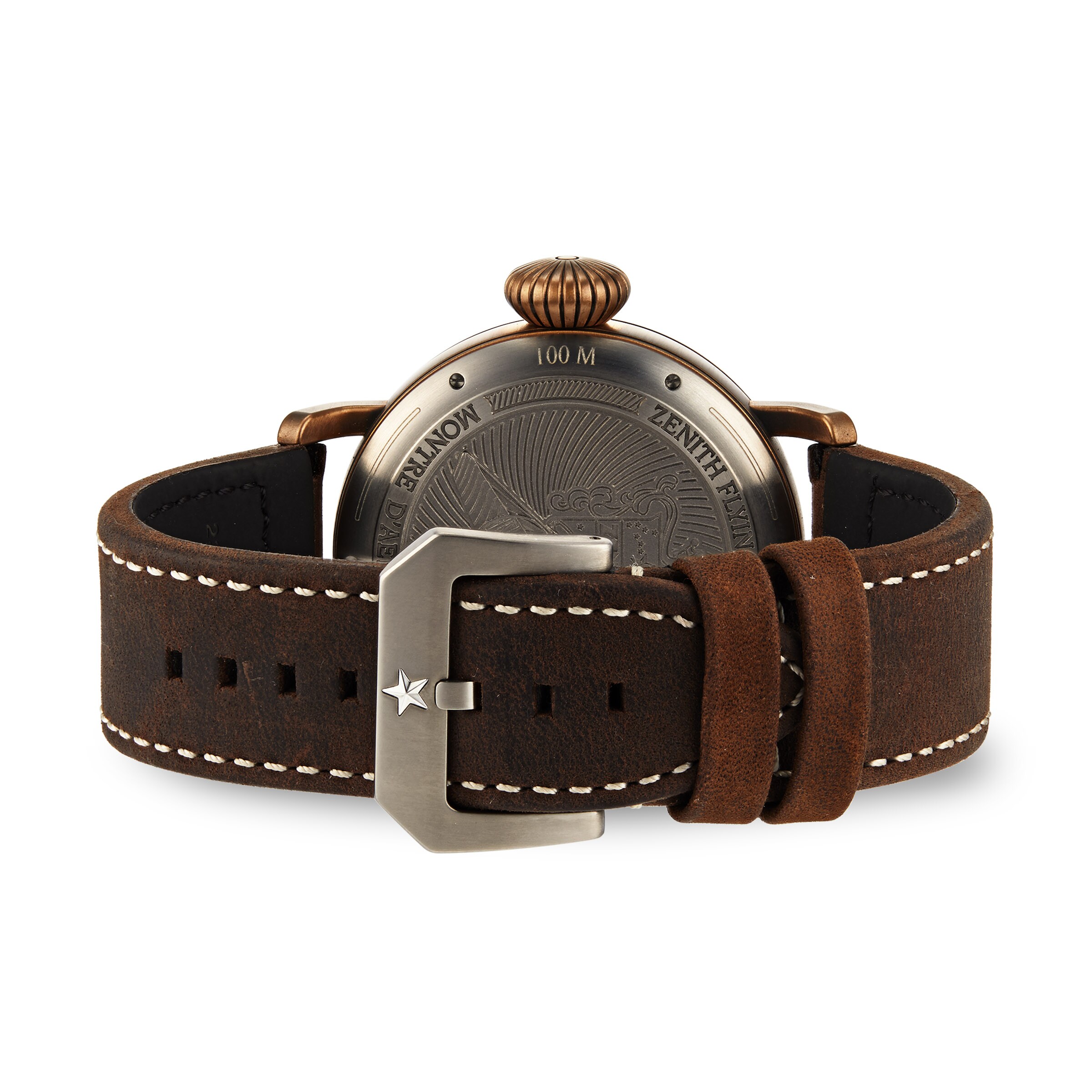 Zenith Pilot Bronze Automatic Watch - 45mm Black Dial | Replica - Image 3