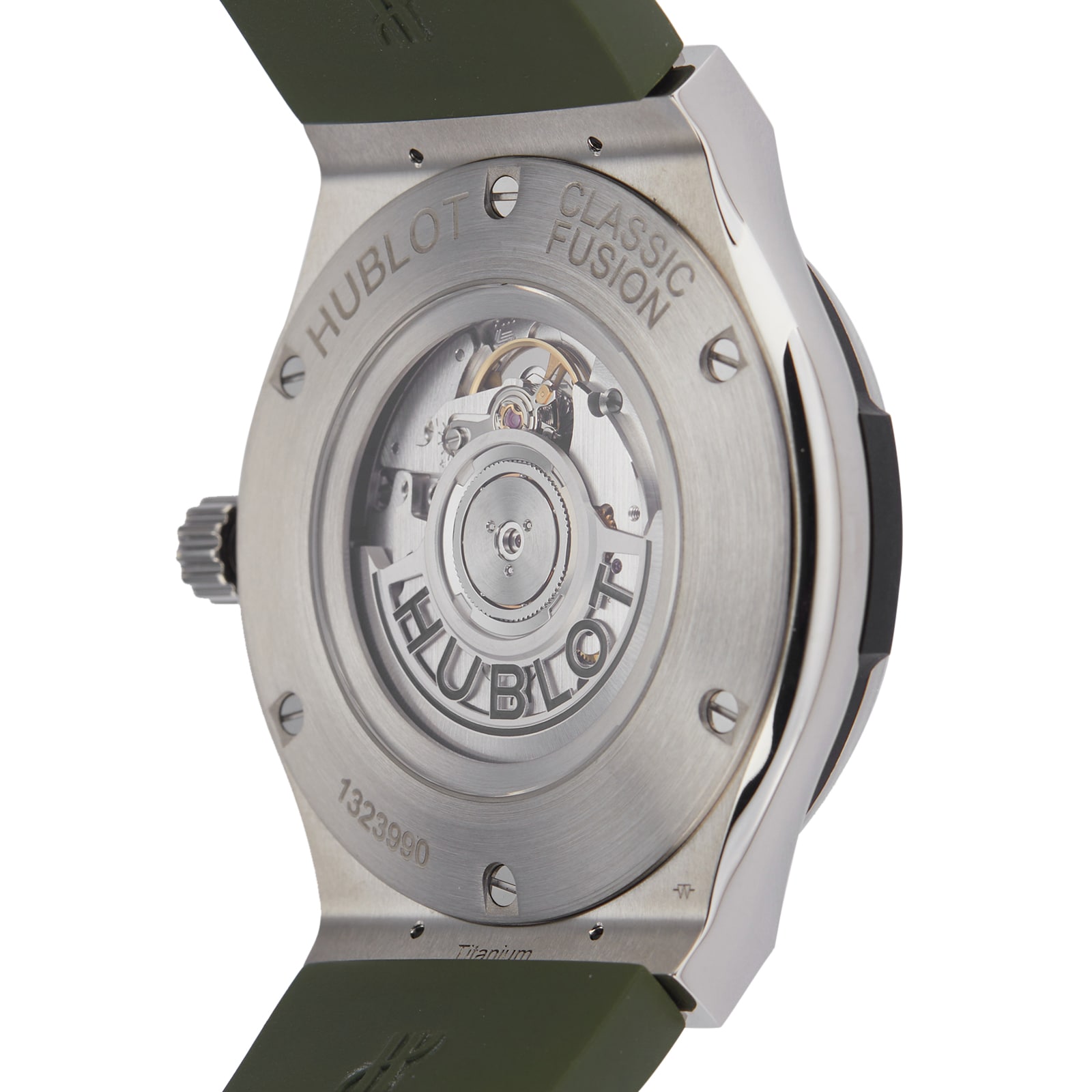 Pre-Owned Hublot Classic Fusion Titanium Green Automatic Watch - 45mm - Image 4