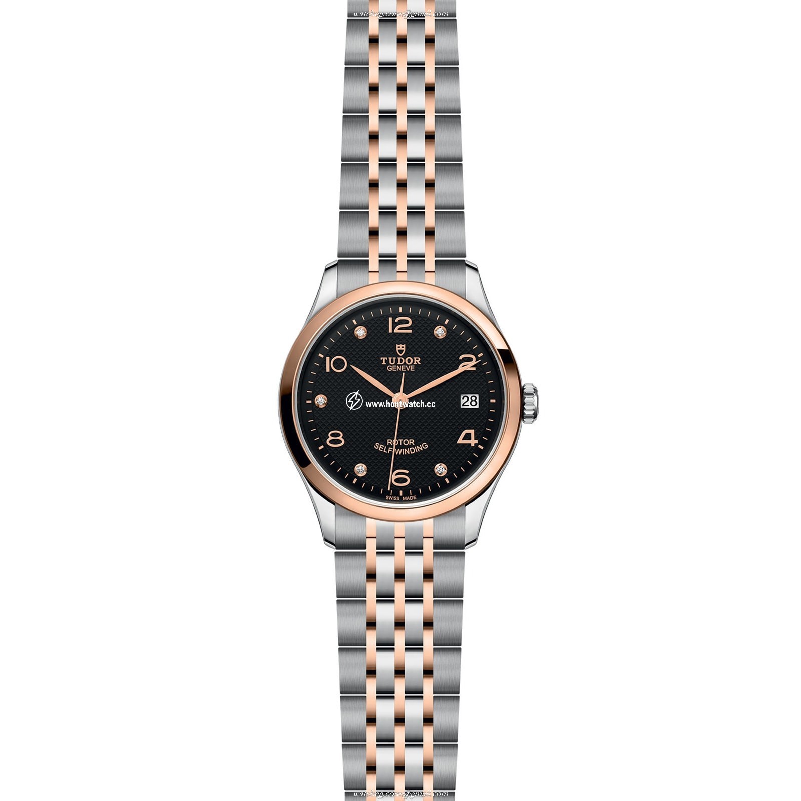 Tudor 1926 M91451-0004 Automatic Watch | 36mm Black Dial | Steel & Gold - Image 2