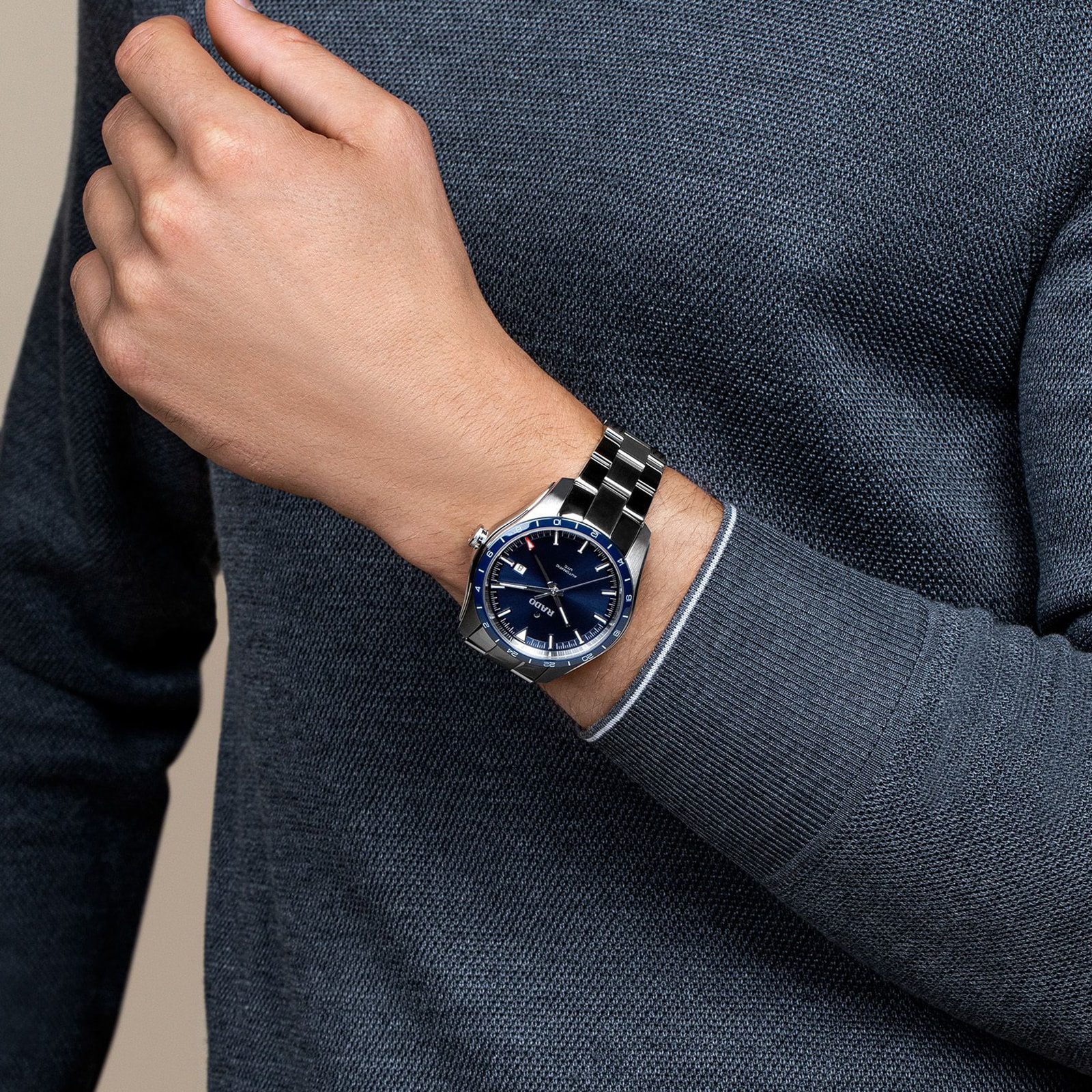 Rado HyperChrome R32050203 Automatic Blue Dial Watch - 44mm Stainless Steel - Image 3