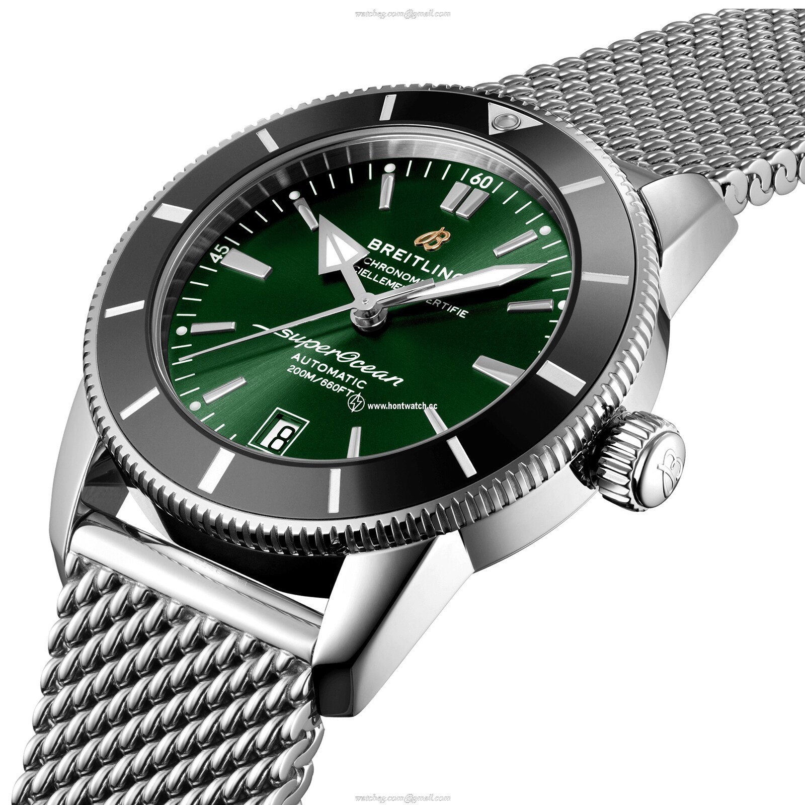 Breitling Superocean Heritage 42mm Automatic Green Dial - Stainless Steel - Image 2