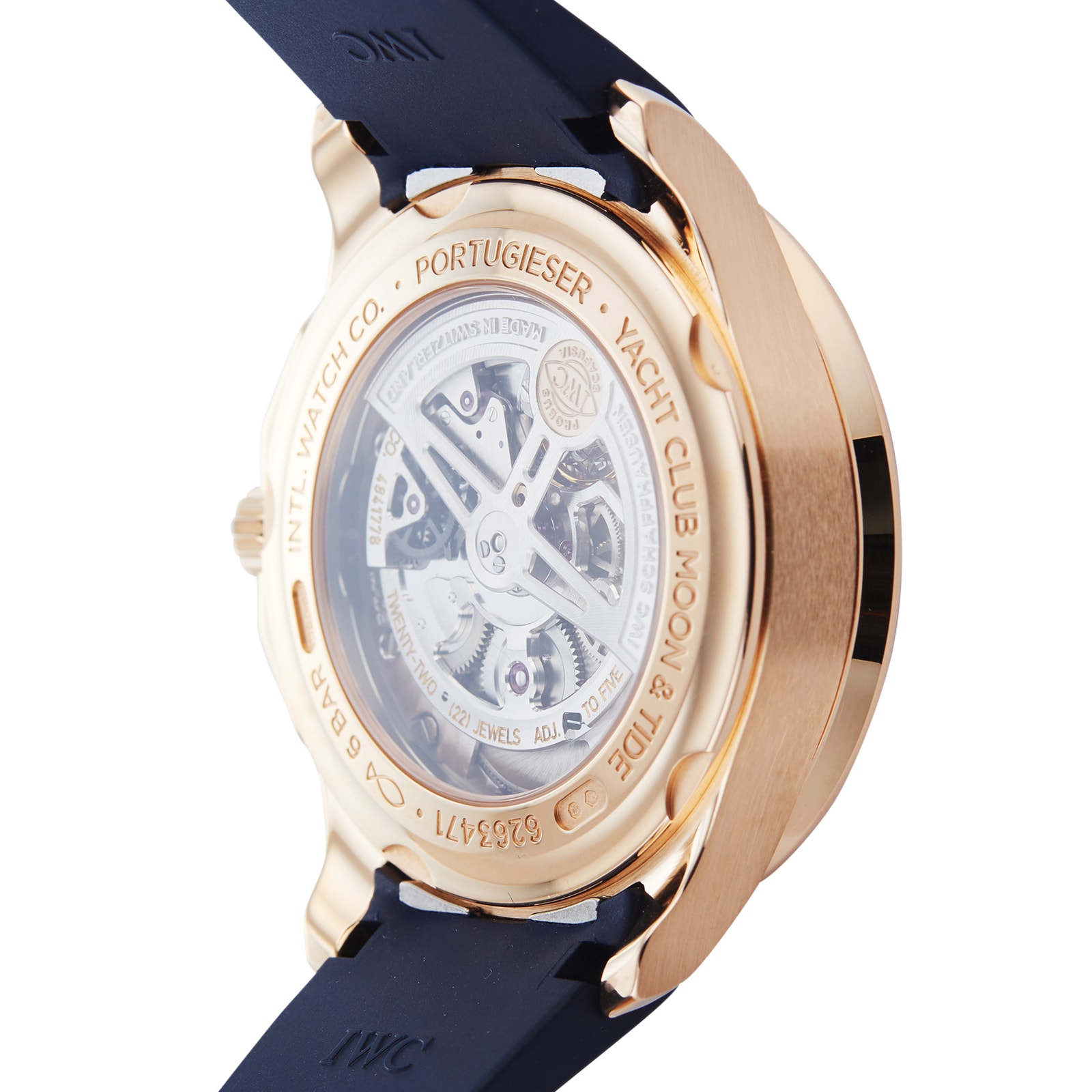 IWC Portugieser IW344001 Rose Gold Automatic Blue Watch - 45mm - Image 3
