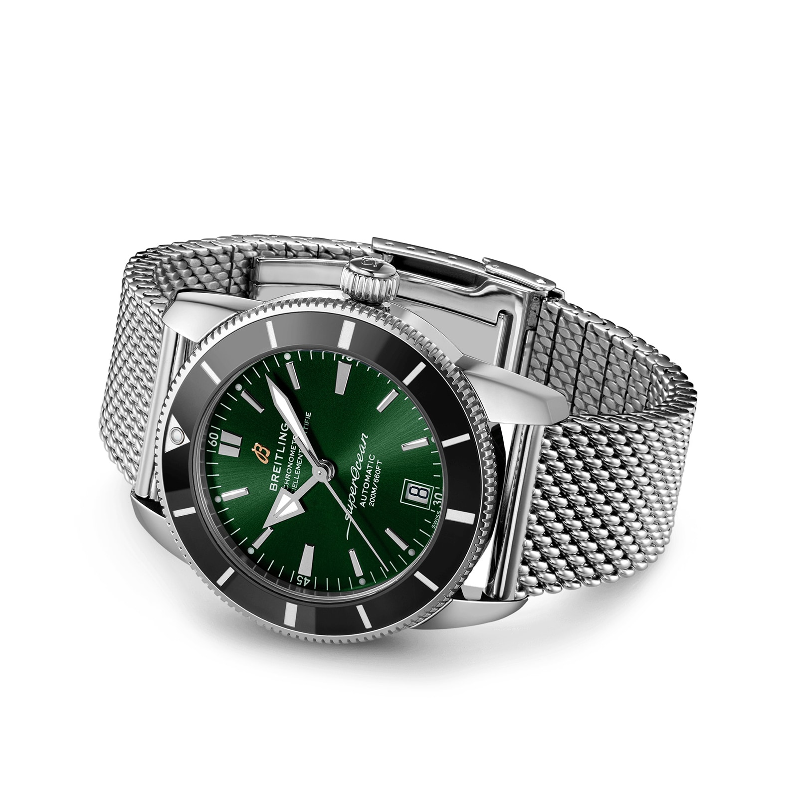 Breitling Superocean Heritage 42mm Automatic Green Dial - Stainless Steel - Image 3