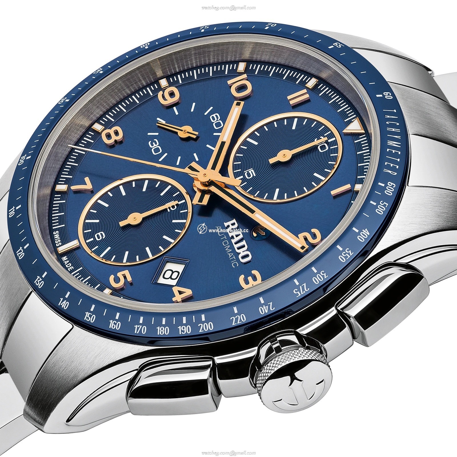 Rado HyperChrome Automatic Chronograph - Blue Dial - 44mm Stainless Steel - Image 2