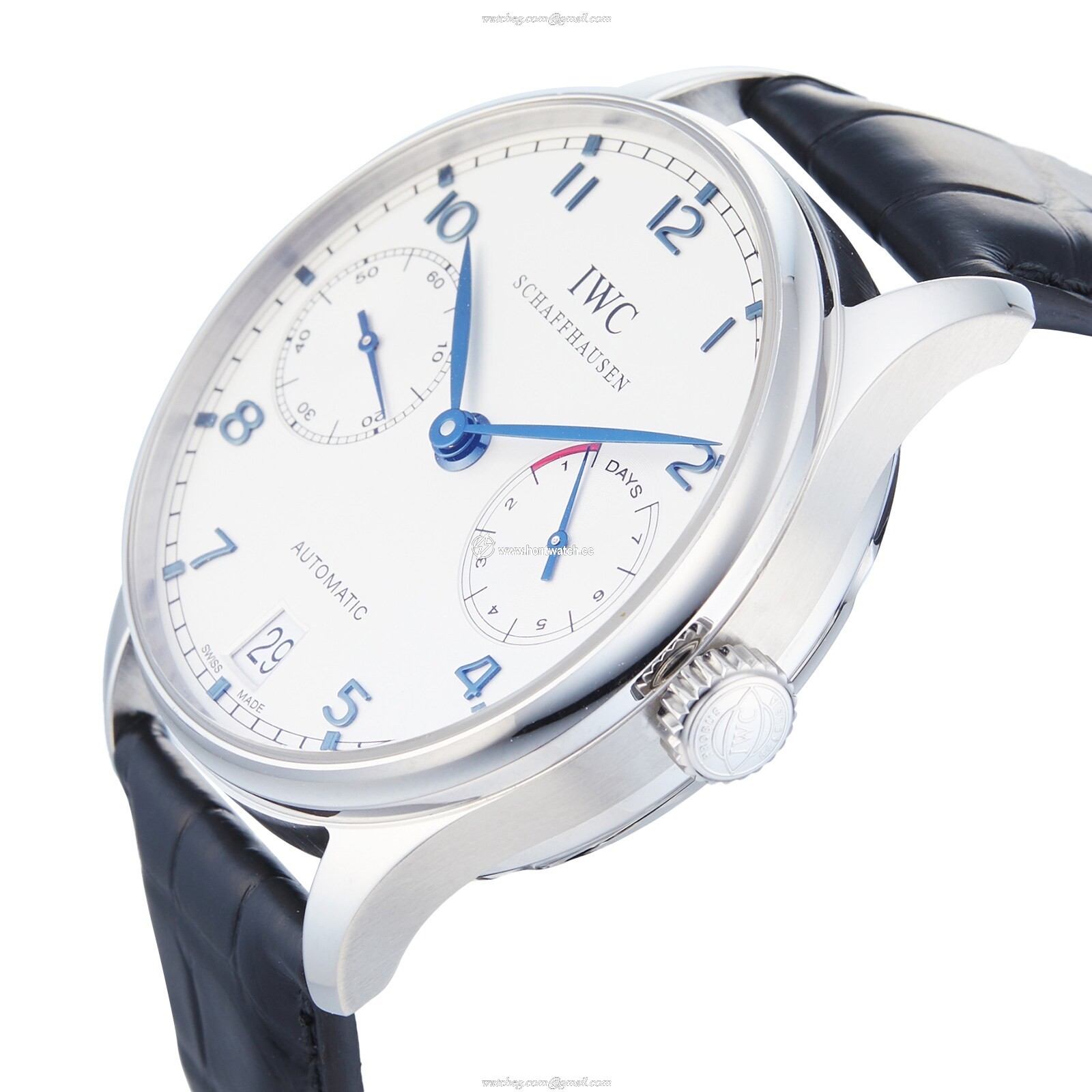 IWC Portugieser IW500107 Automatic Watch - 42mm Stainless Steel - Silver Dial - Image 2
