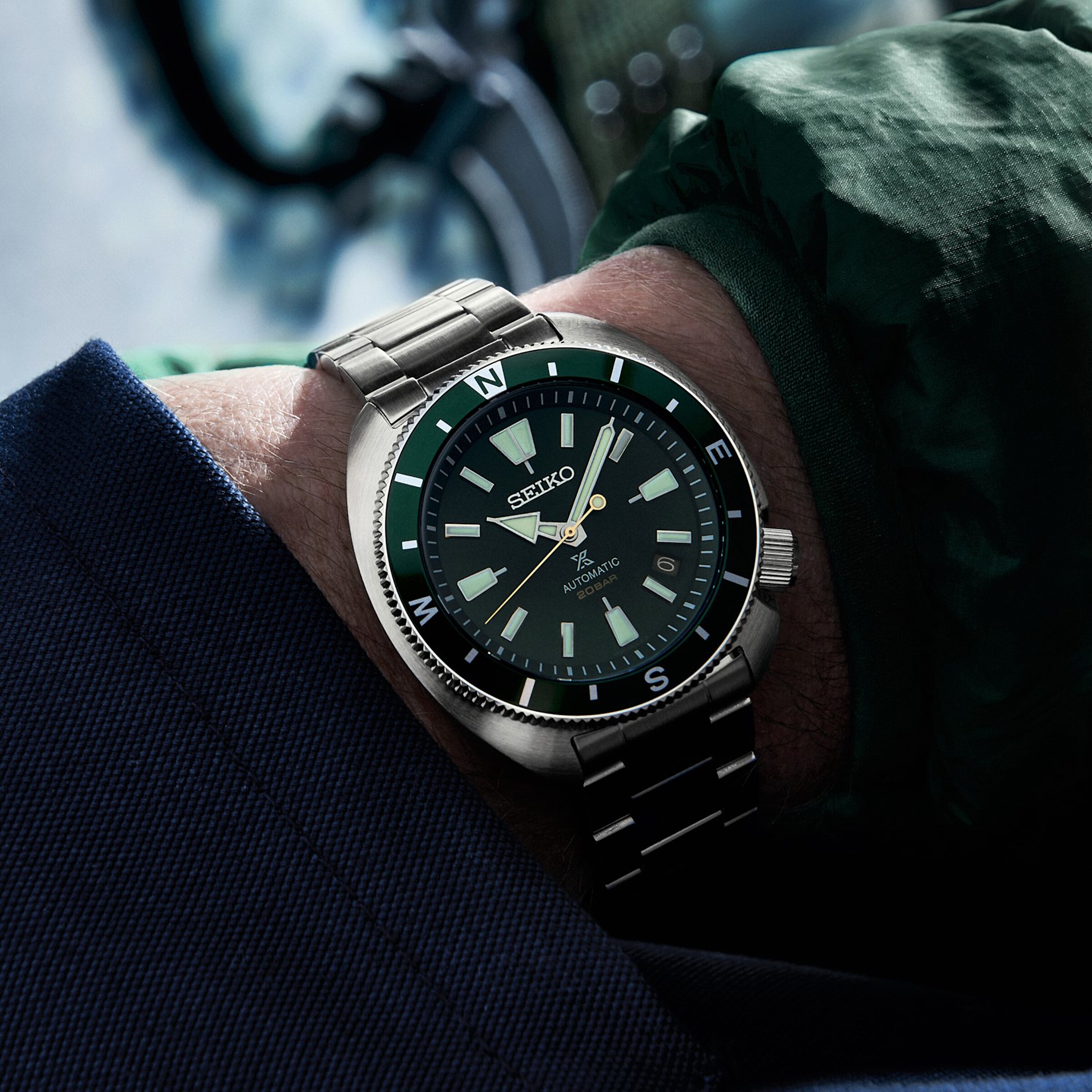 Seiko Prospex SRPH15K1 Automatic Green Dial - Stainless Steel - 42.4mm - Image 3