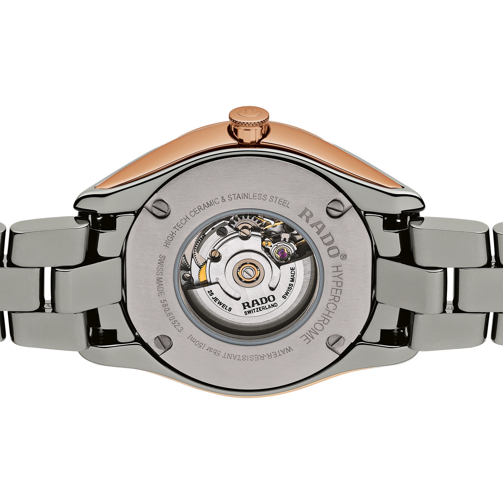 Rado HyperChrome Automatic White Ceramic Watch - 36mm | R32052012 - Image 3