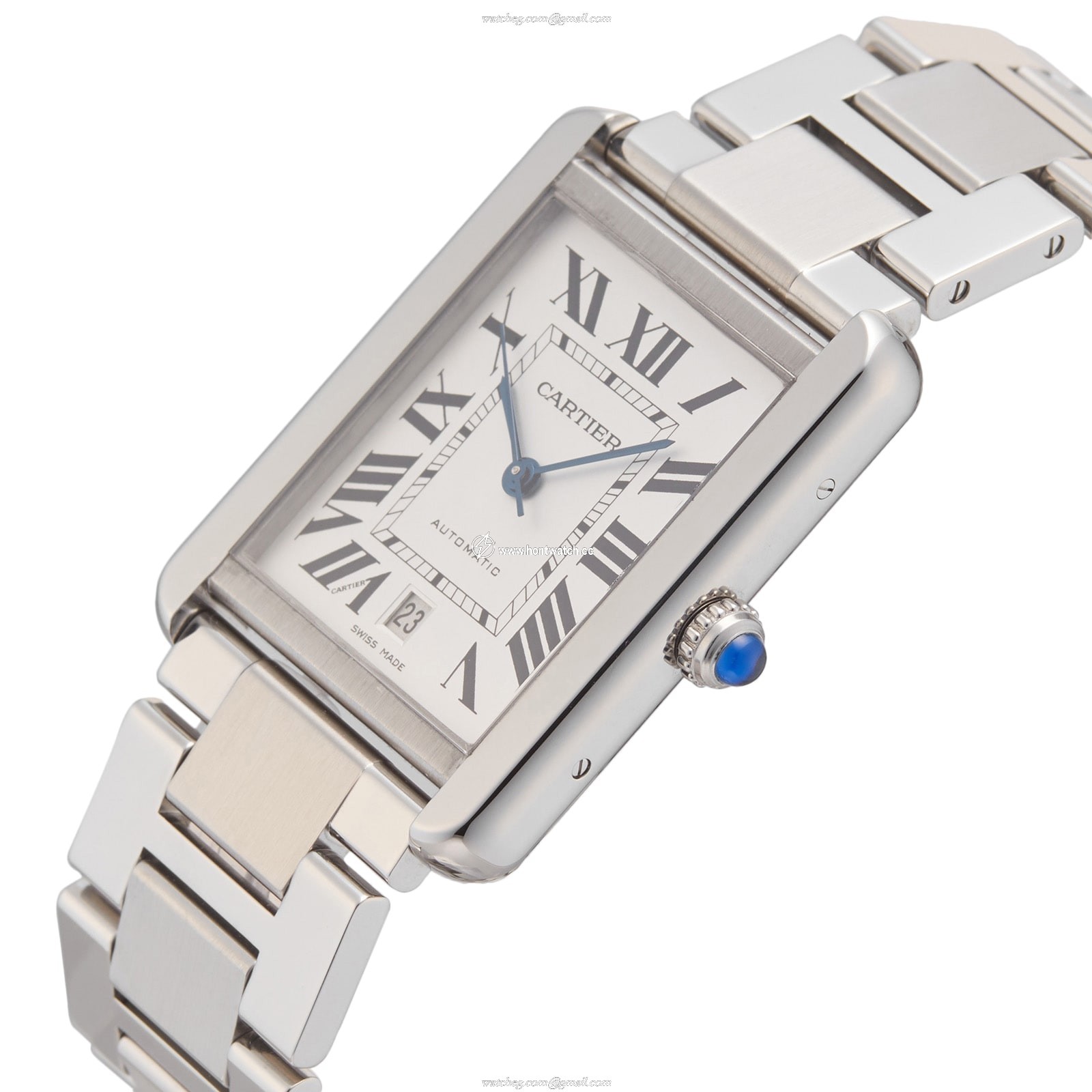 Cartier Tank W5200028 Automatic Silver Dial - 41mm Stainless Steel Watch - Image 2