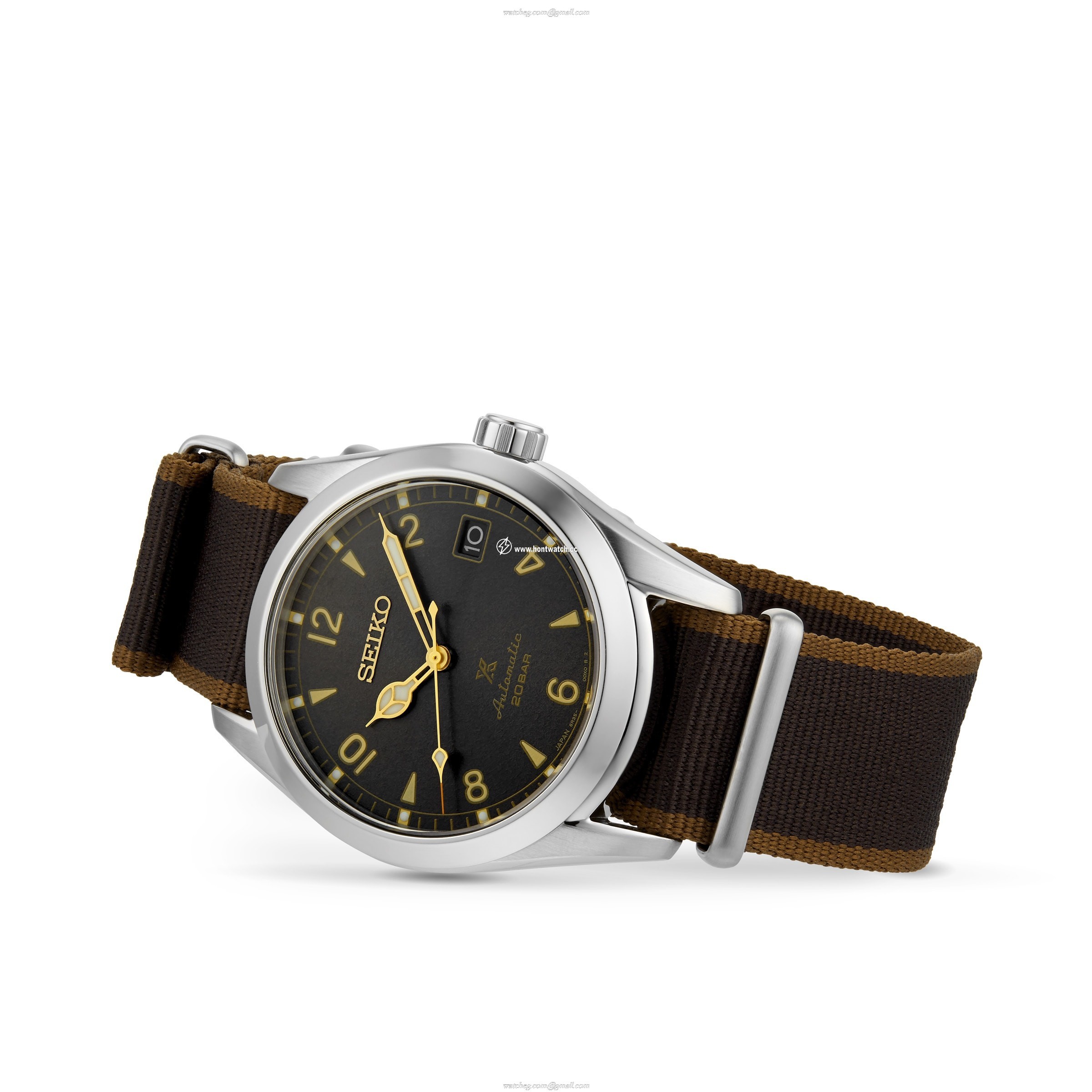Seiko Alpinist SPB211J1 Automatic Watch - 38mm Brown Dial - 200m Water Resistant - Image 2