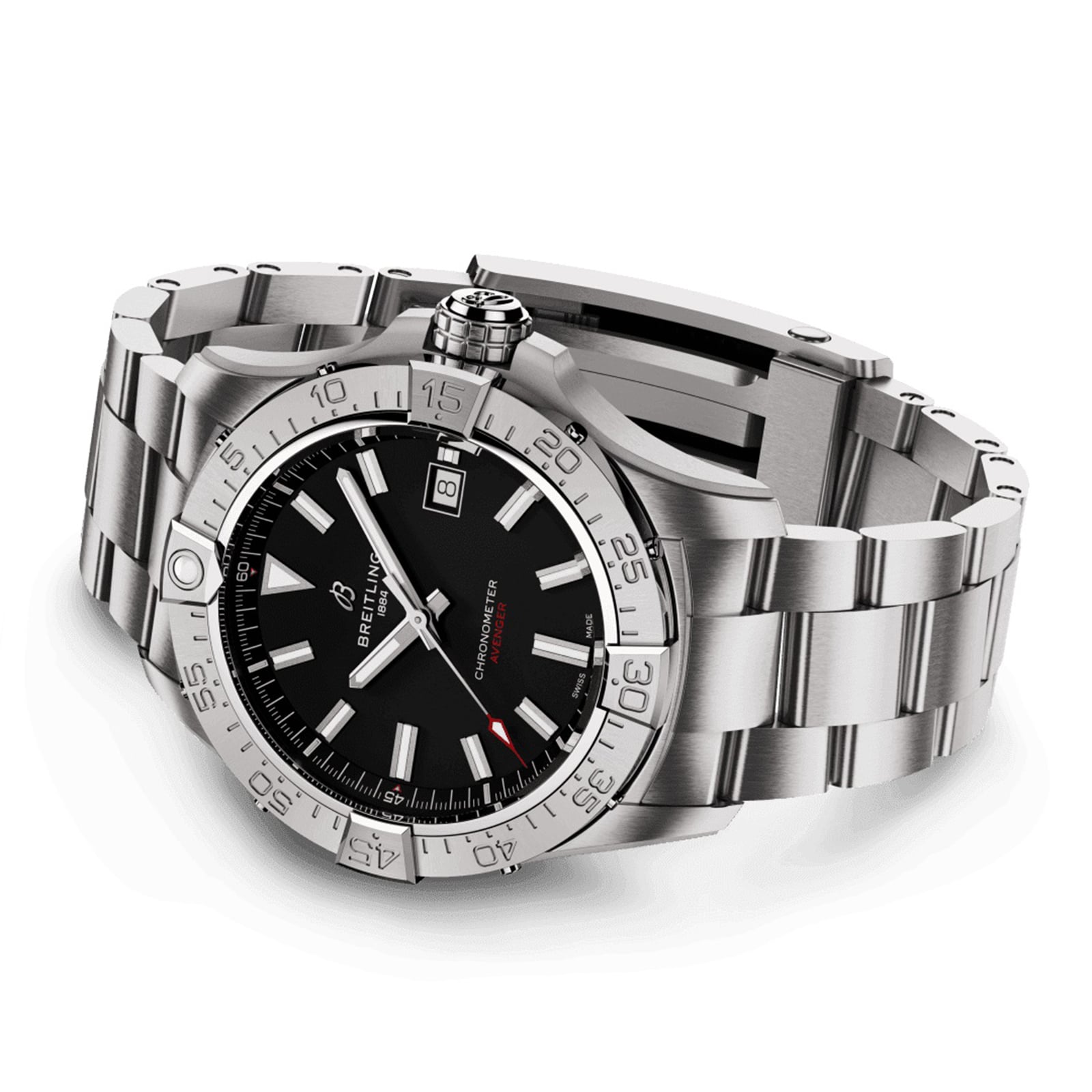 Breitling Avenger A17328101B1A1 | 42mm Automatic Black Dial | Stainless Steel - Image 4